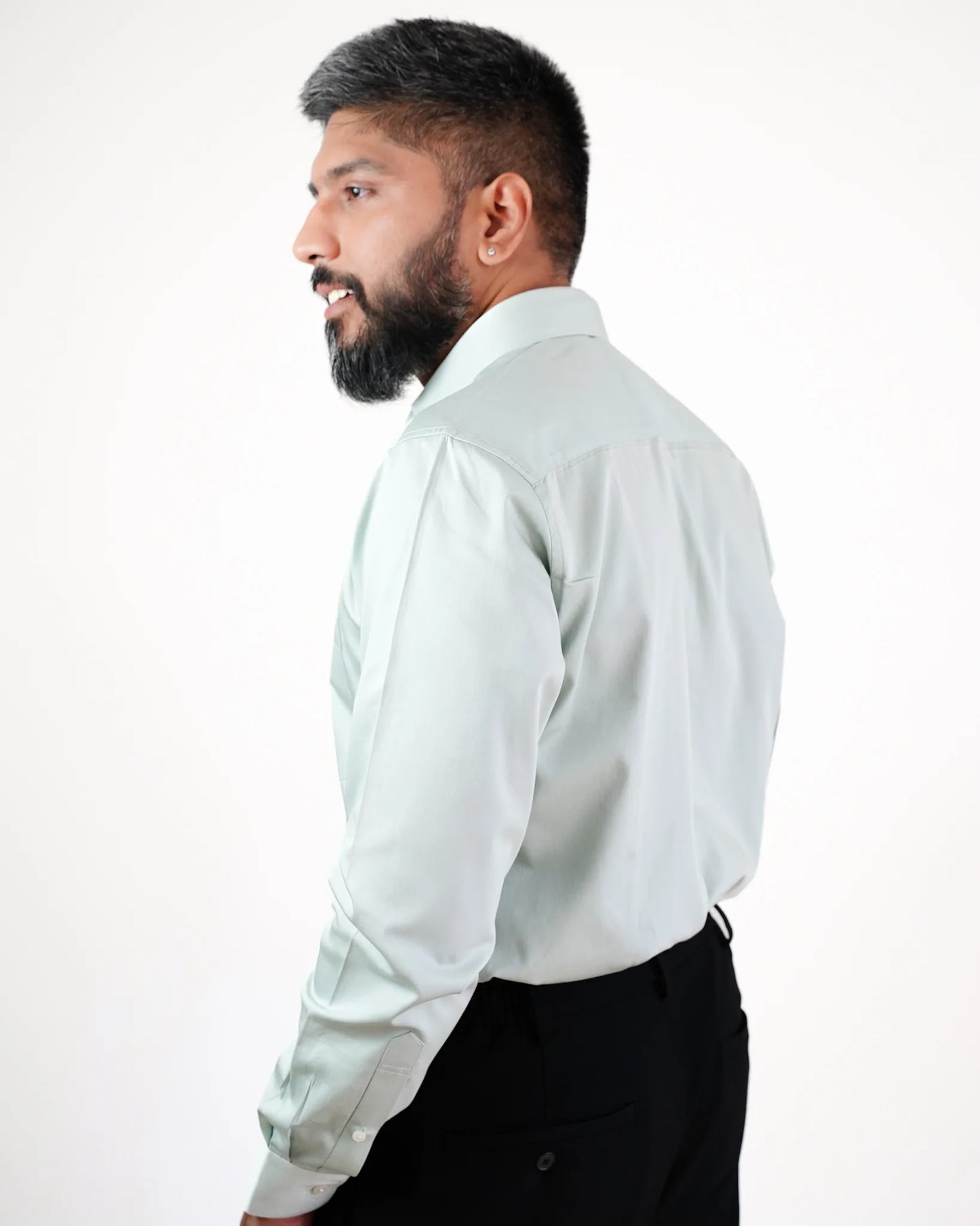 Serene Lagoon Satin Shirt
