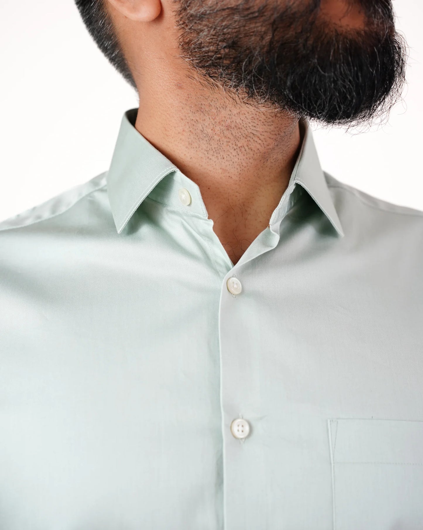 Serene Lagoon Satin Shirt