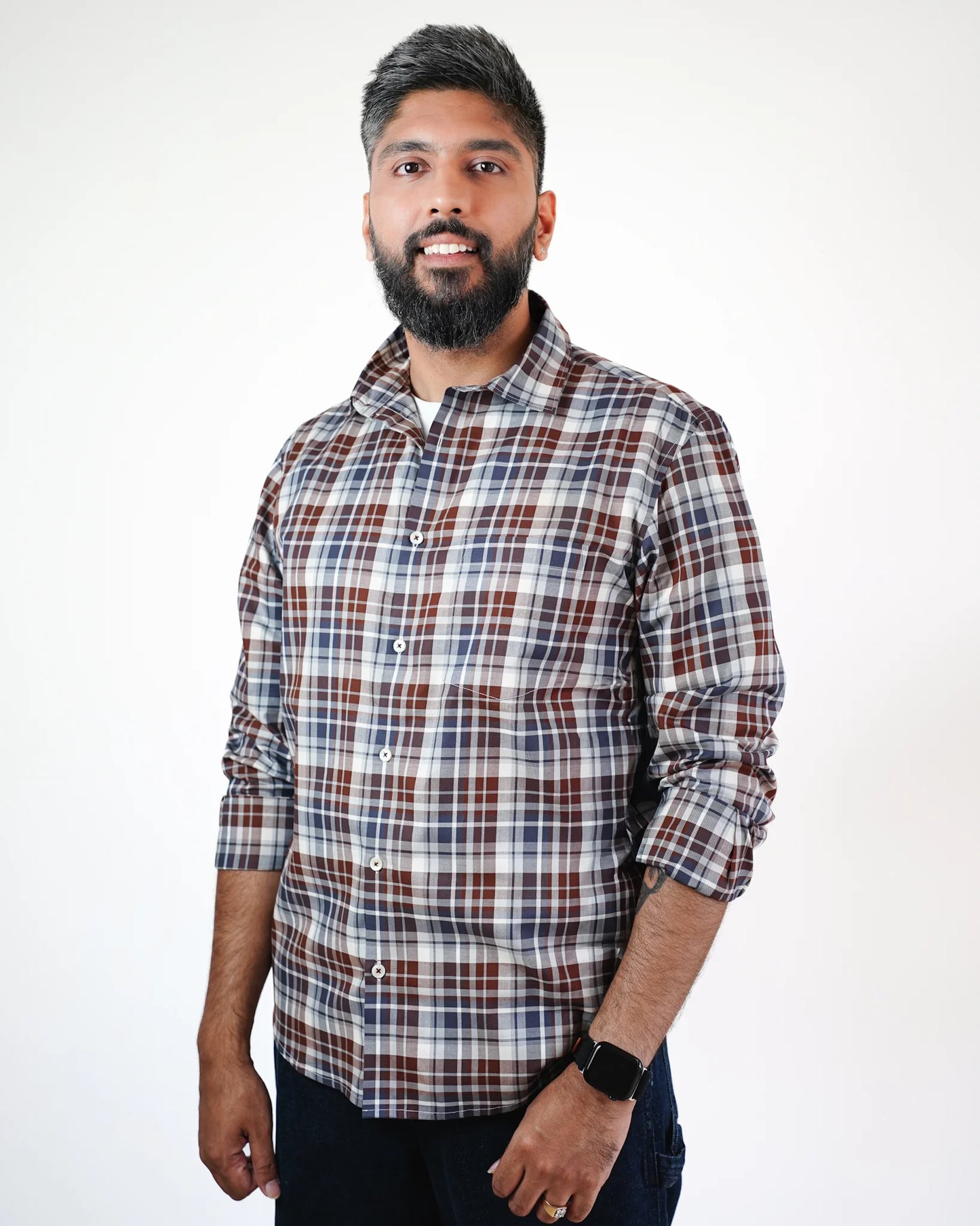 Rustic Twill Plaid Shirt