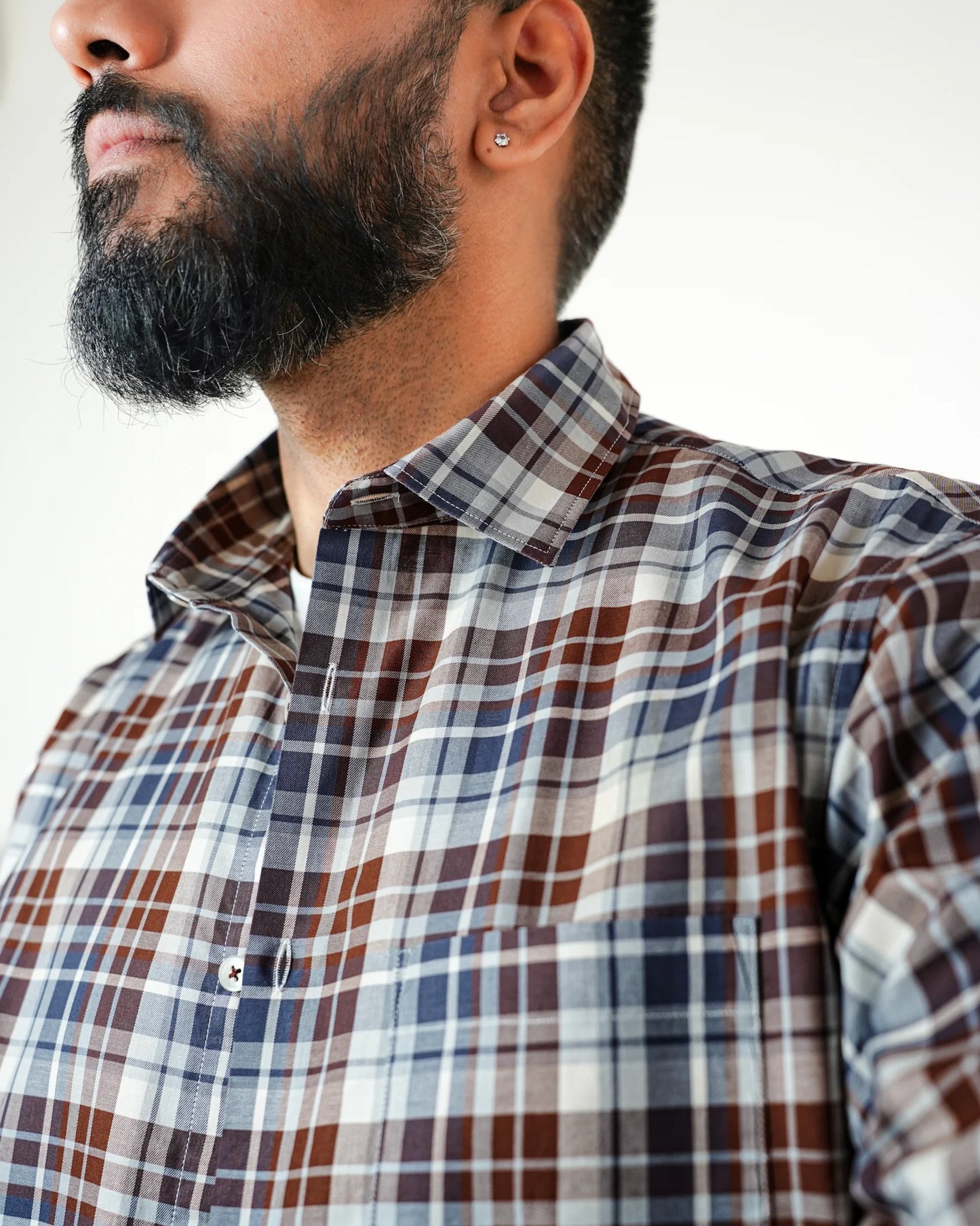 Rustic Twill Plaid Shirt
