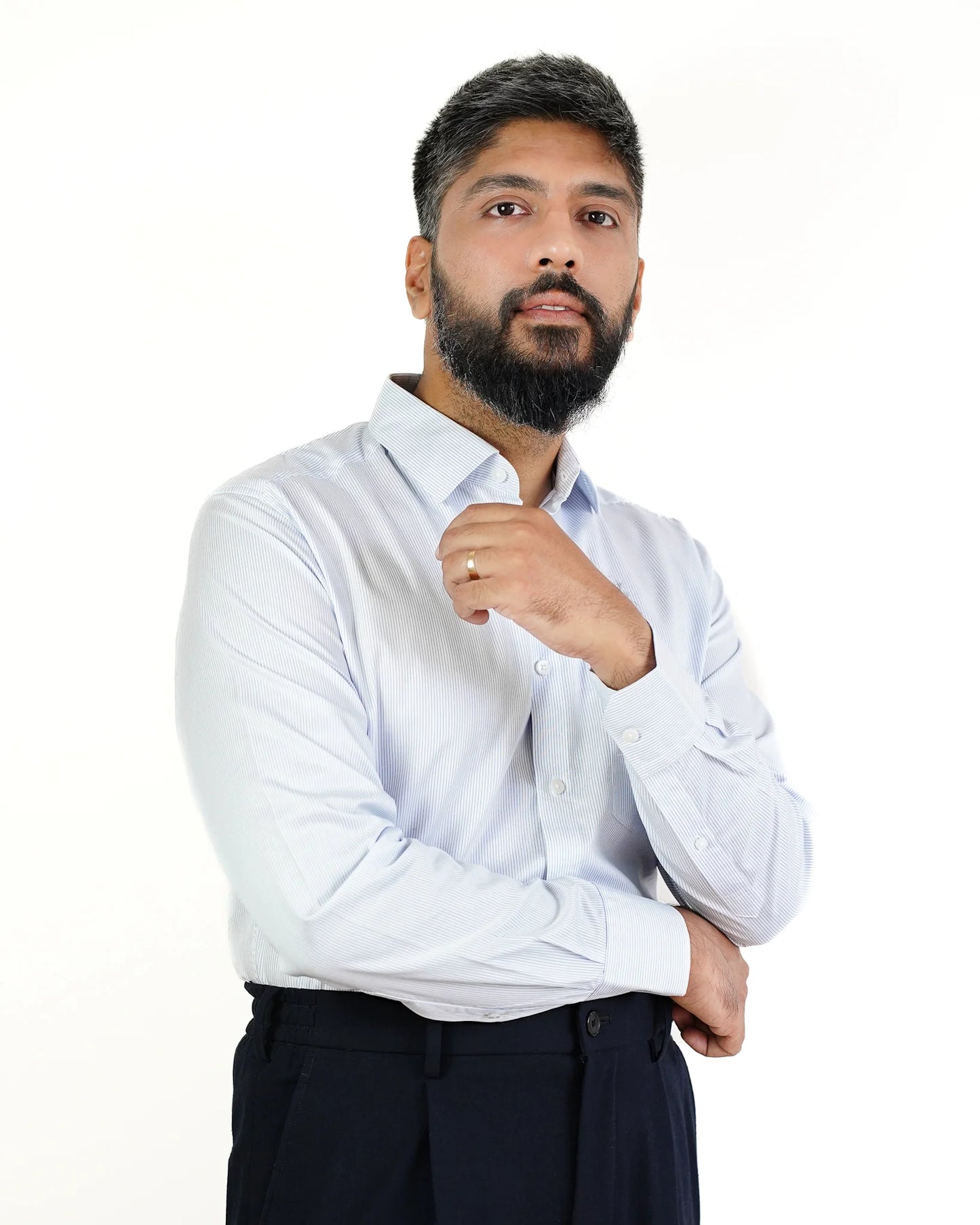 Whisper Blue Pinstripe Shirt