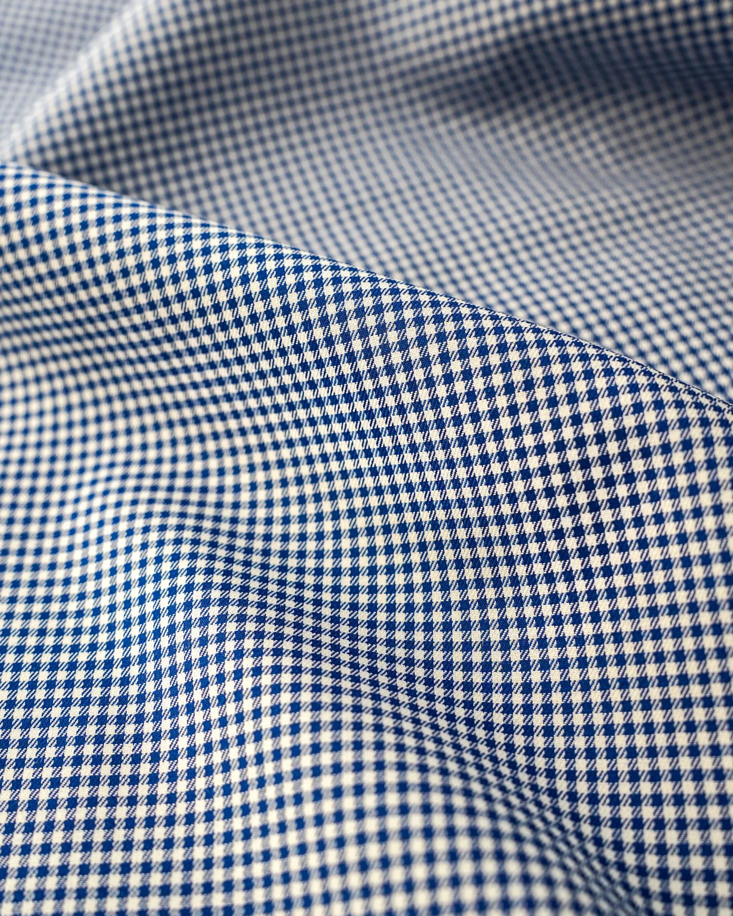 Azure Houndstooth Micro Check Shirt