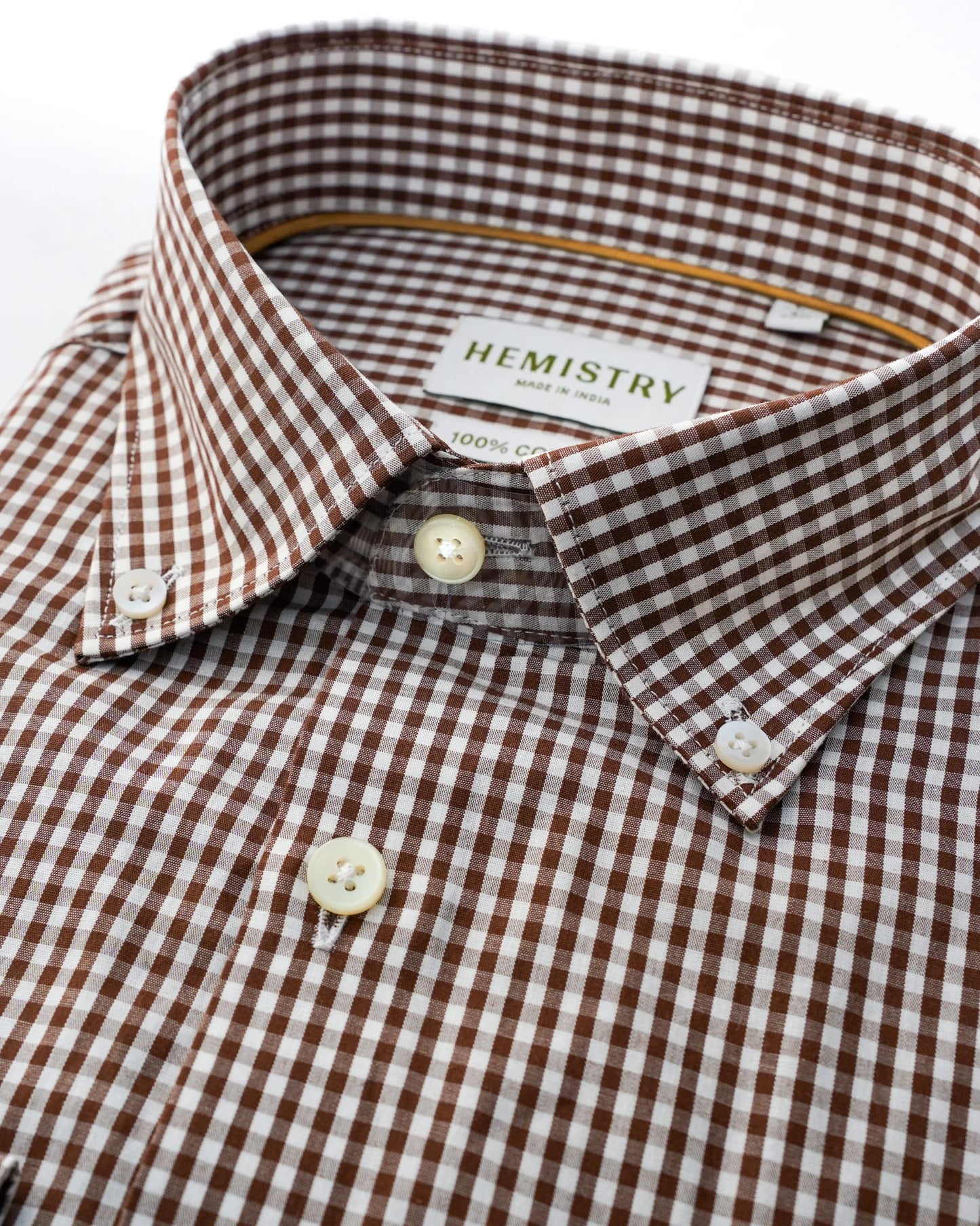 Classic Chestnut Gingham Shirt