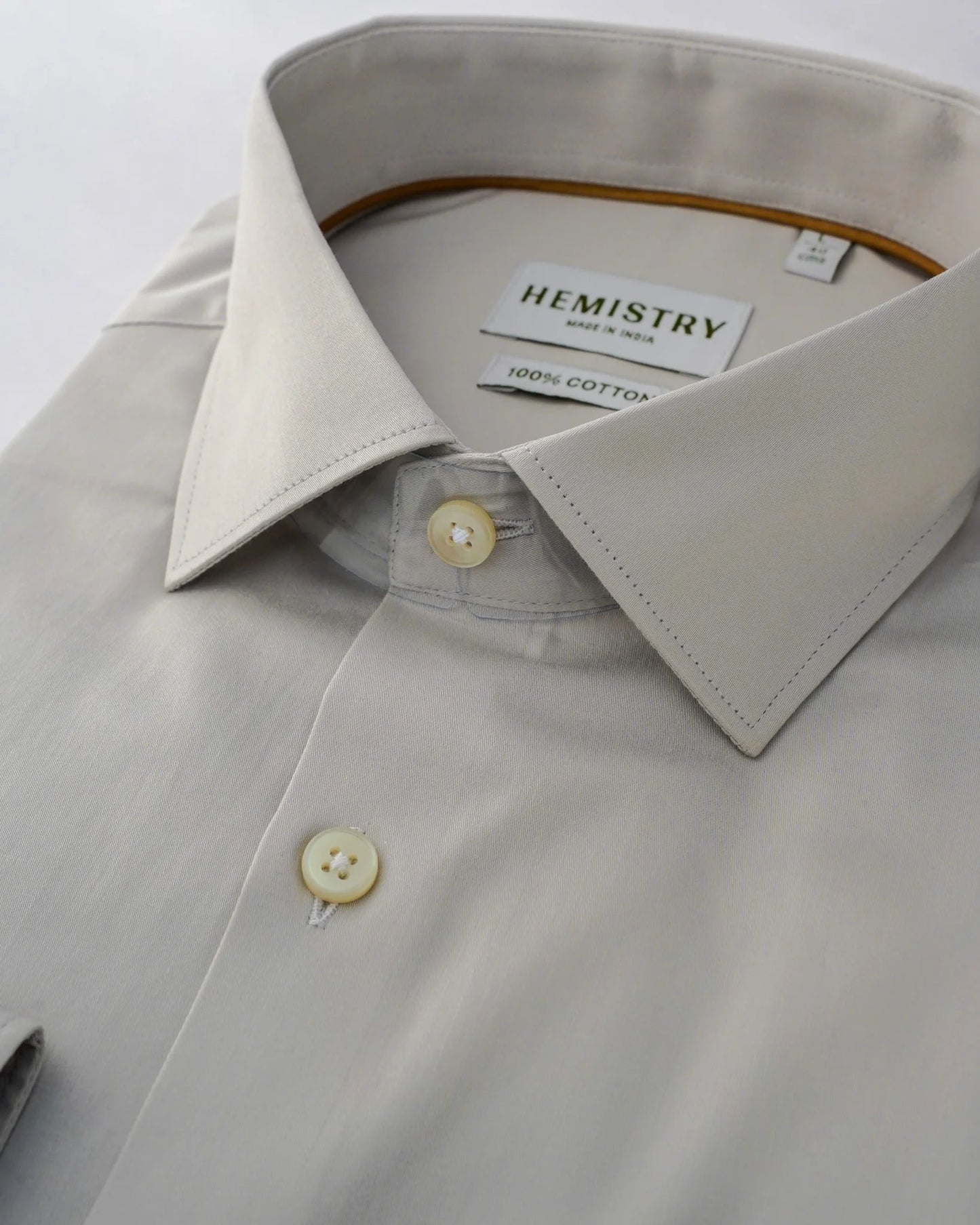 Sleek Silver Mist Satin Shirt