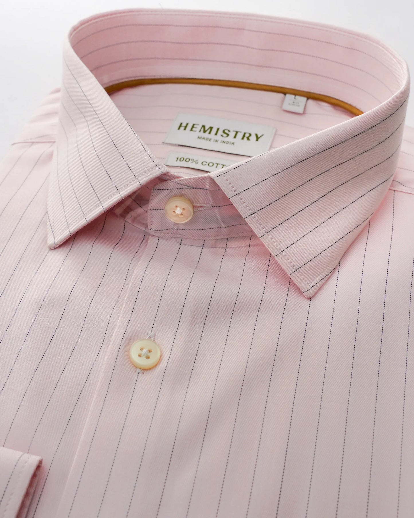 Pink Pinstripe Cotton Shirt