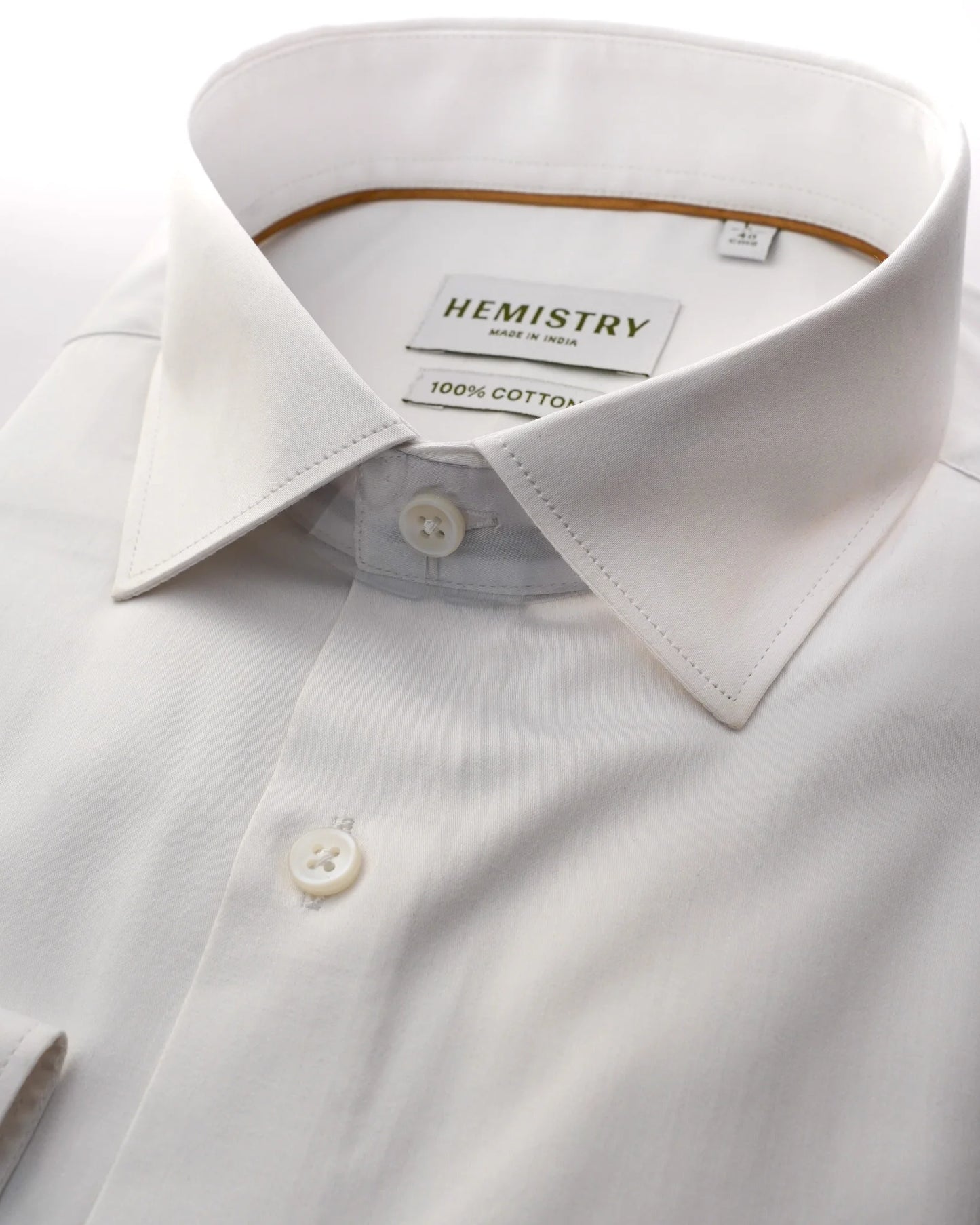 Pristine Pearl White Giza Satin Shirt