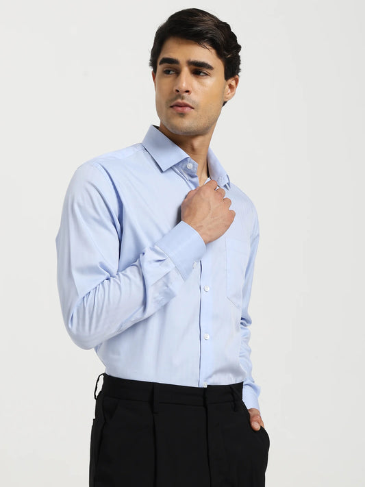 Arctic Horizon Herringbone Shirt