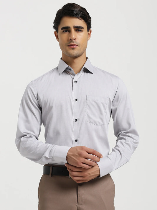 Ashford Grey Herringbone Shirt