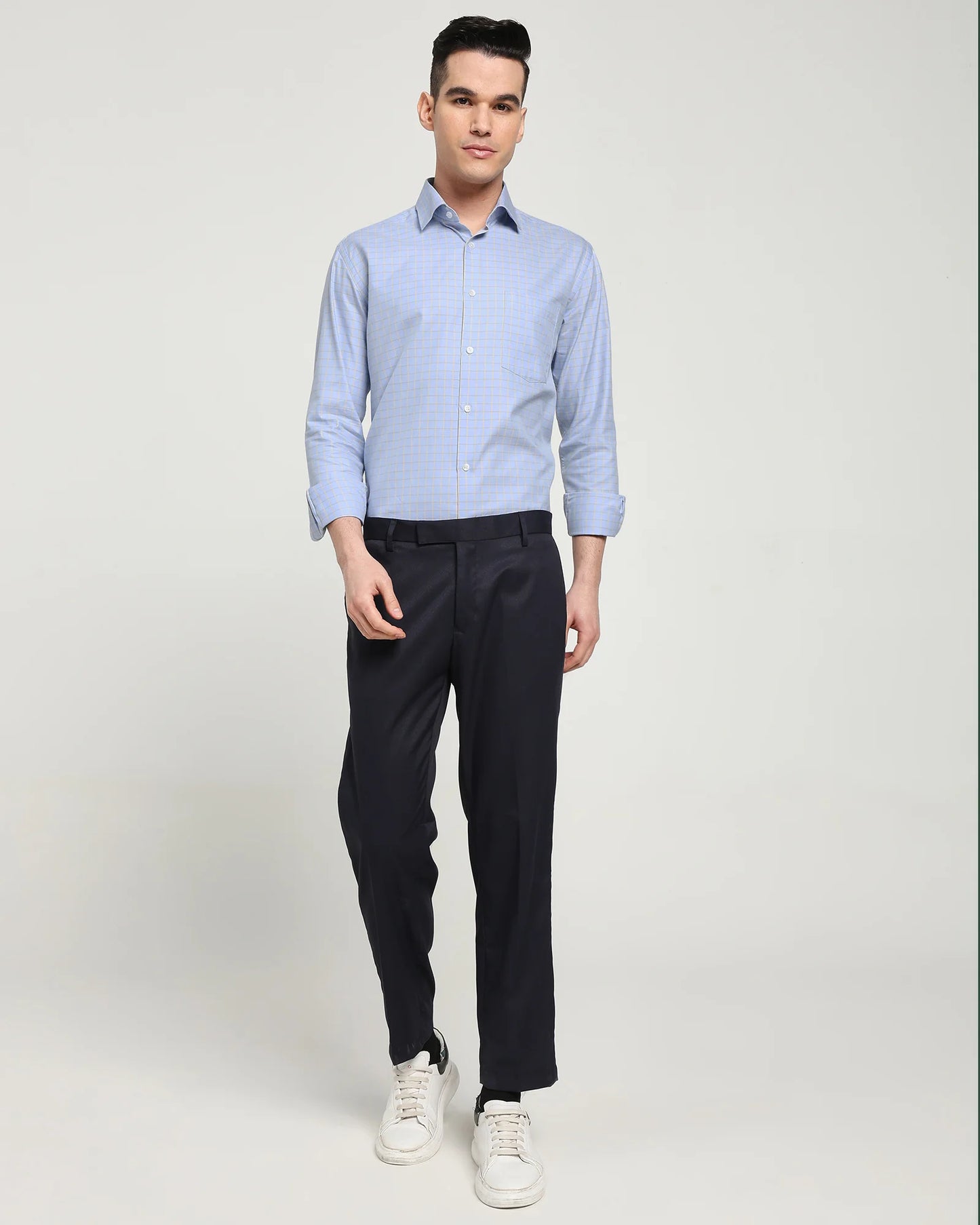 Blue Ember Grid Shirt