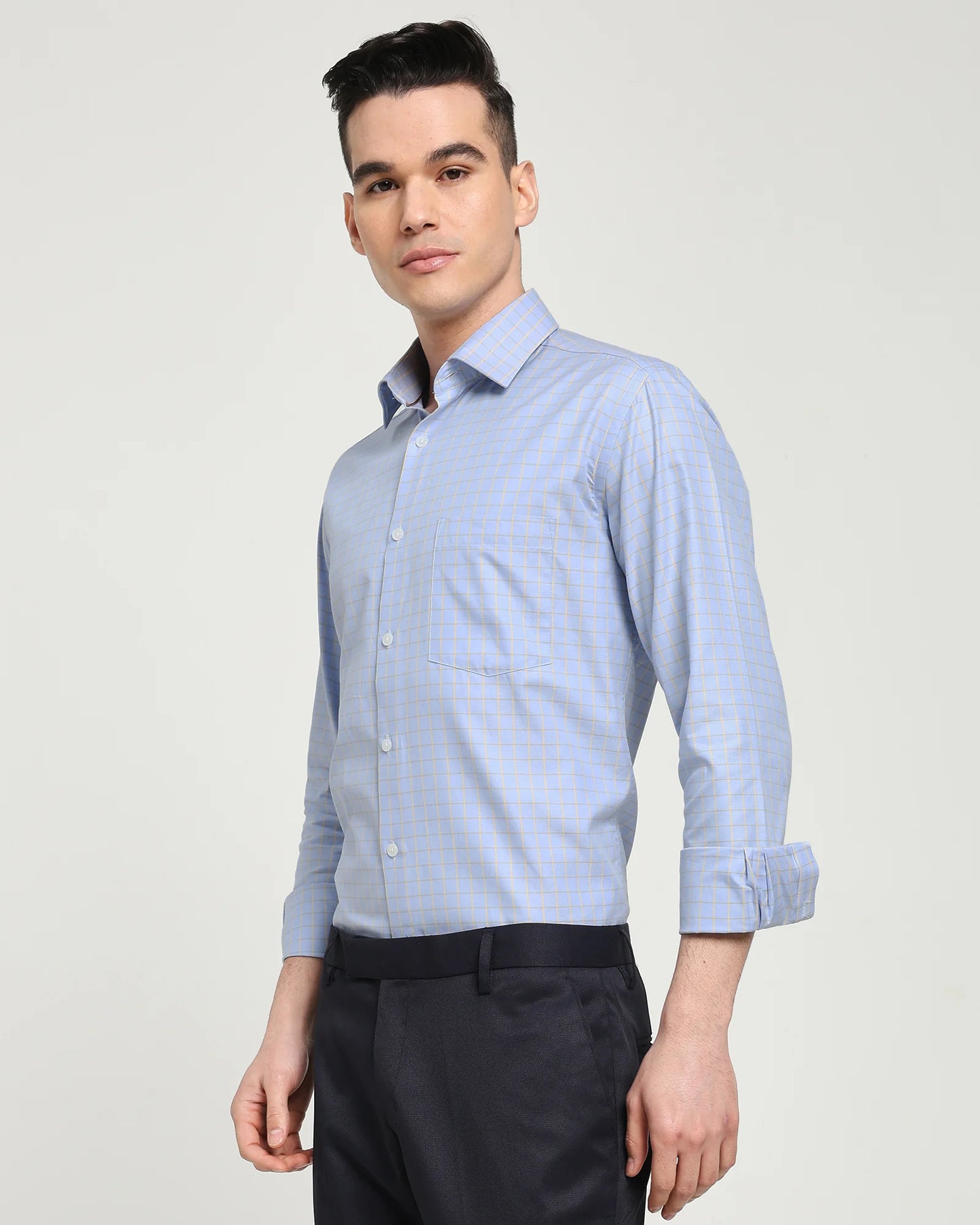 Blue Ember Grid Shirt
