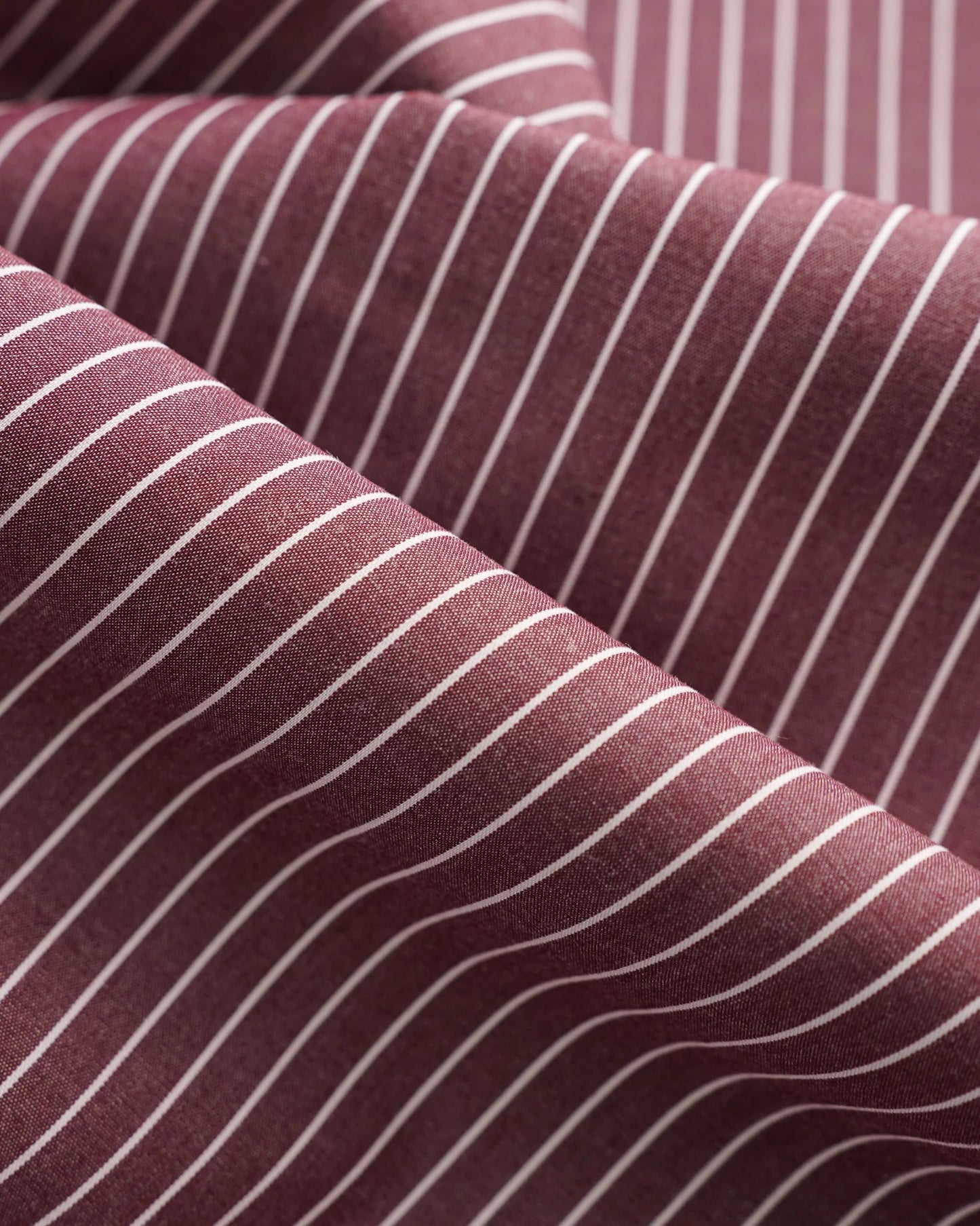 Carmine Pinstripe Cotton Shirt