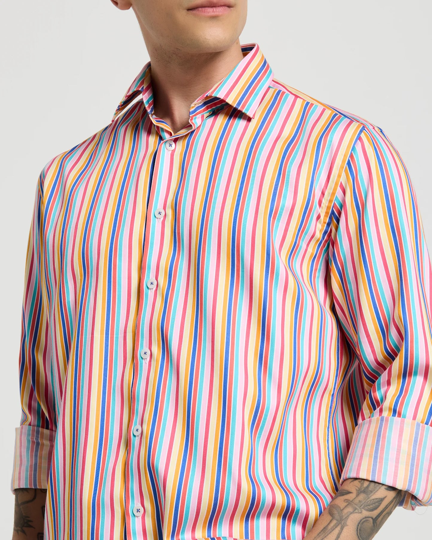 Carnival Stripe Cotton Shirt