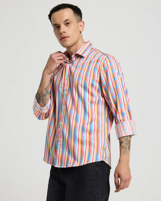 Carnival Stripe Cotton Shirt
