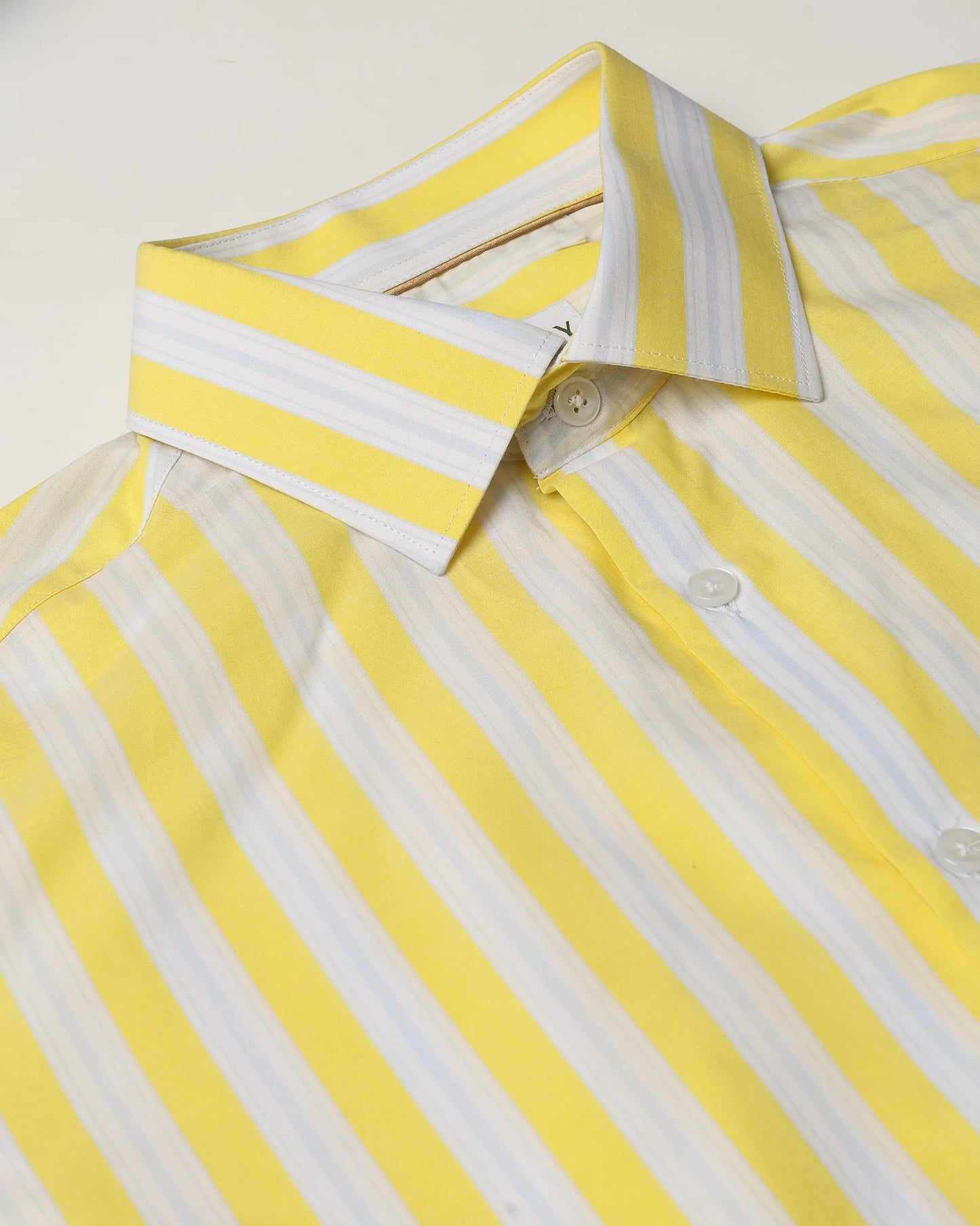 Citrus Bold Stripe Cotton Shirt