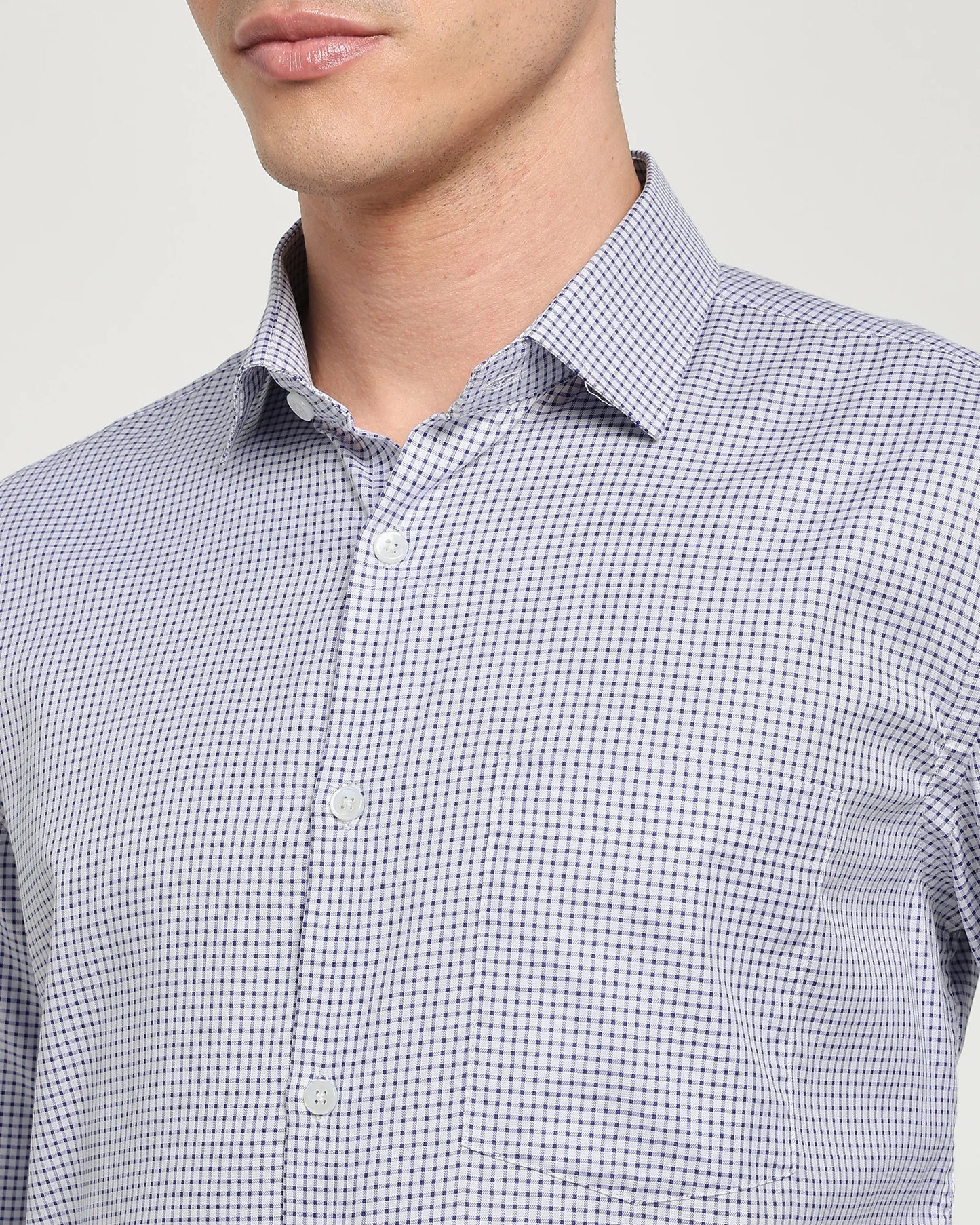 Cobalt Check Shirt