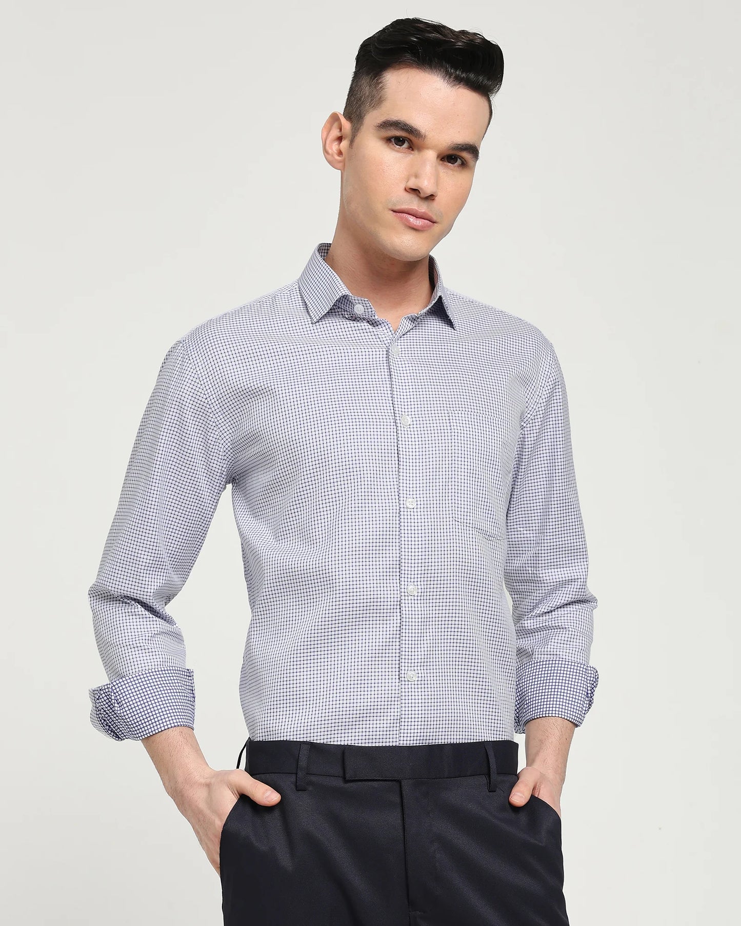 Cobalt Check Shirt