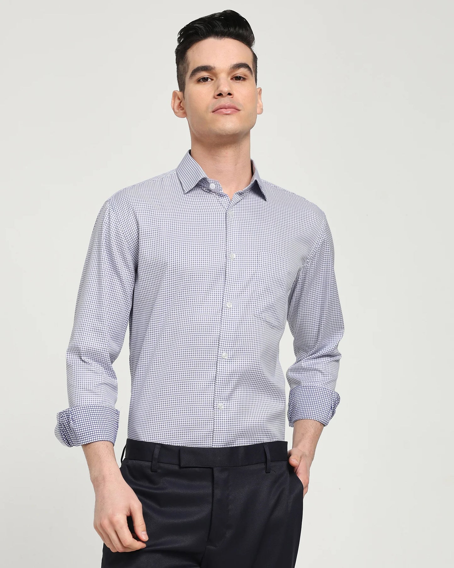 Cobalt Check Shirt