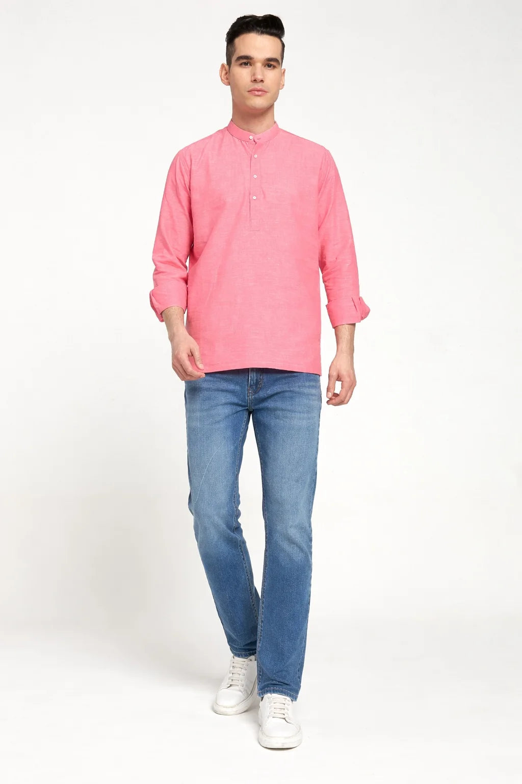 Coralcrest Cotton Linen Kurta