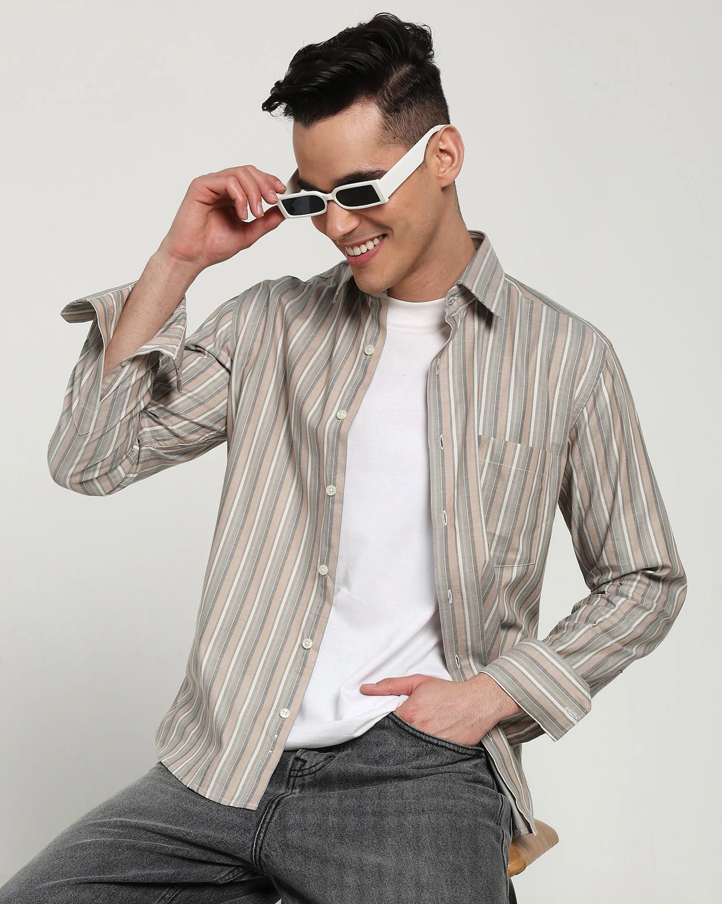 Driftwood Ember Stripe Shirt