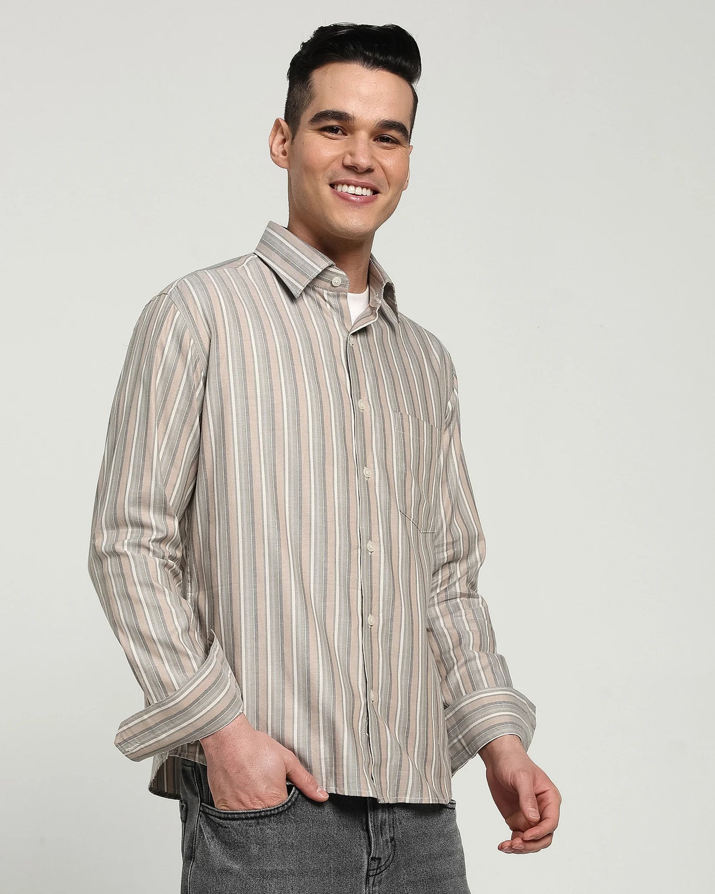 Driftwood Ember Stripe Shirt