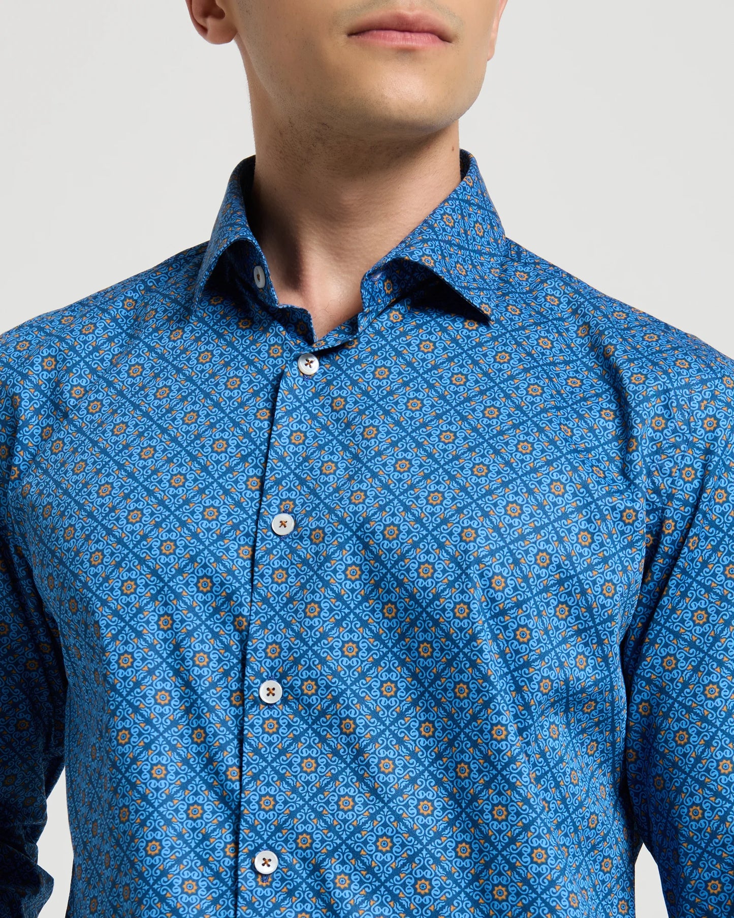 Edenic Mosaic Cotton Shirt