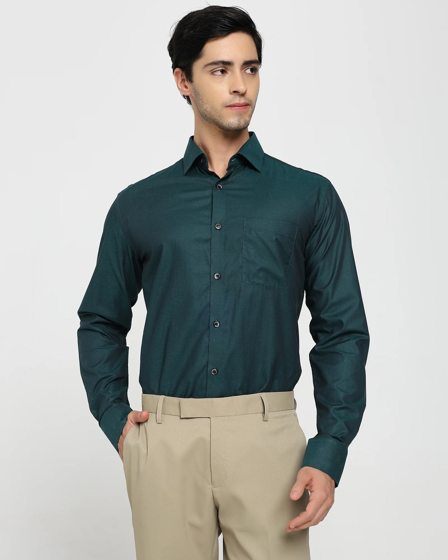 Emerald Dobby Giza Shirt