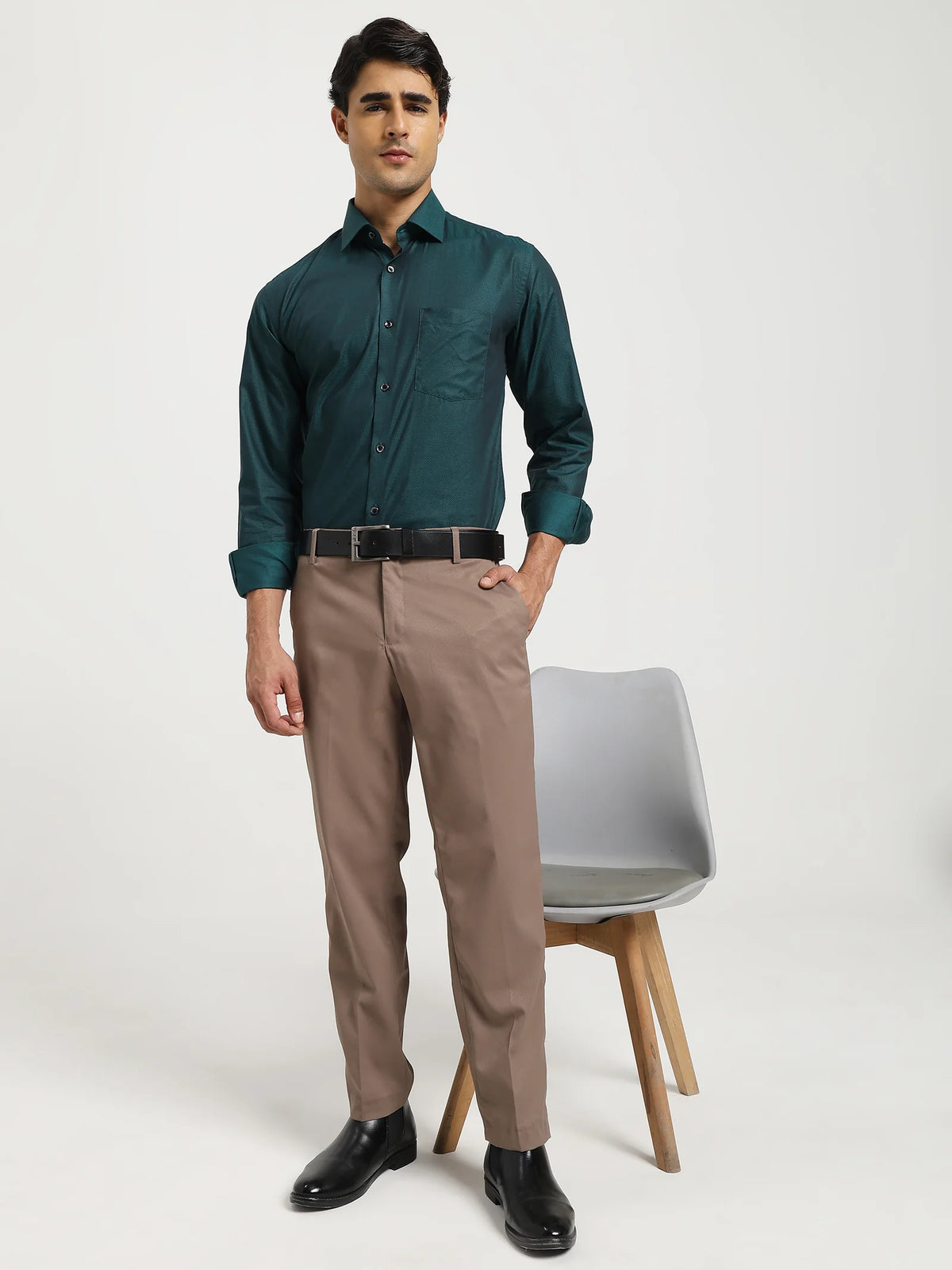 Emerald Dobby Giza Shirt