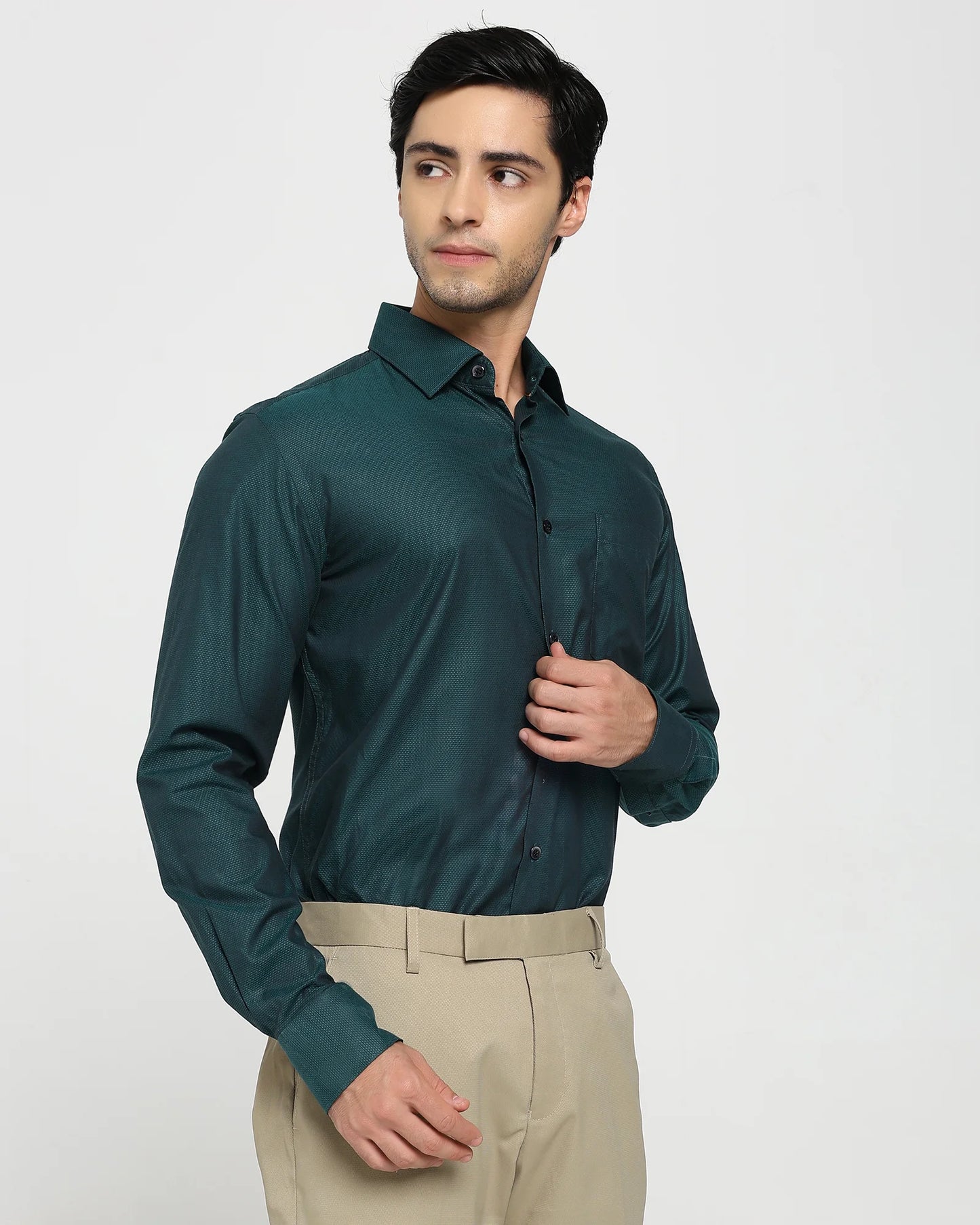 Emerald Dobby Giza Shirt