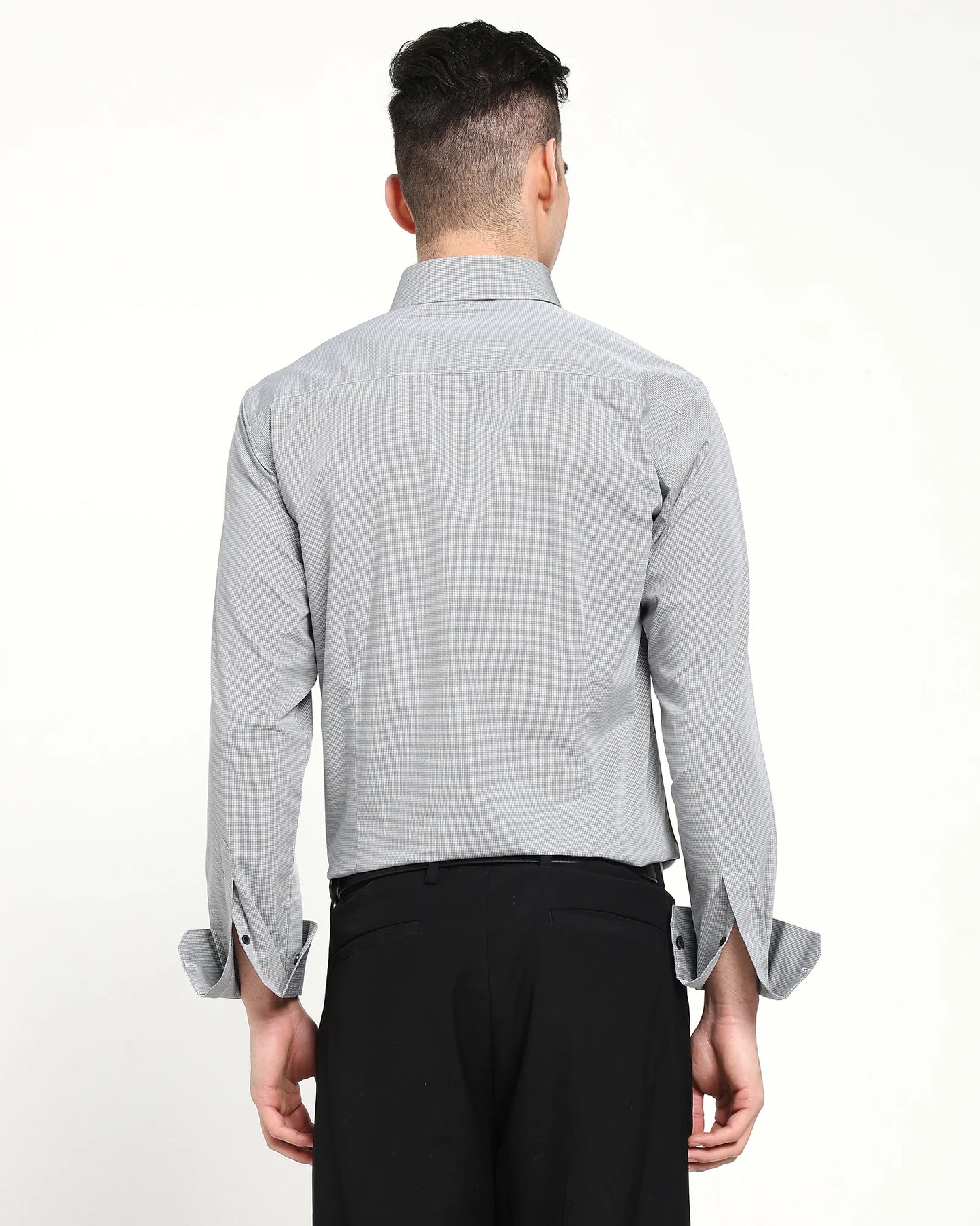 Graphite Micro Check Shirt