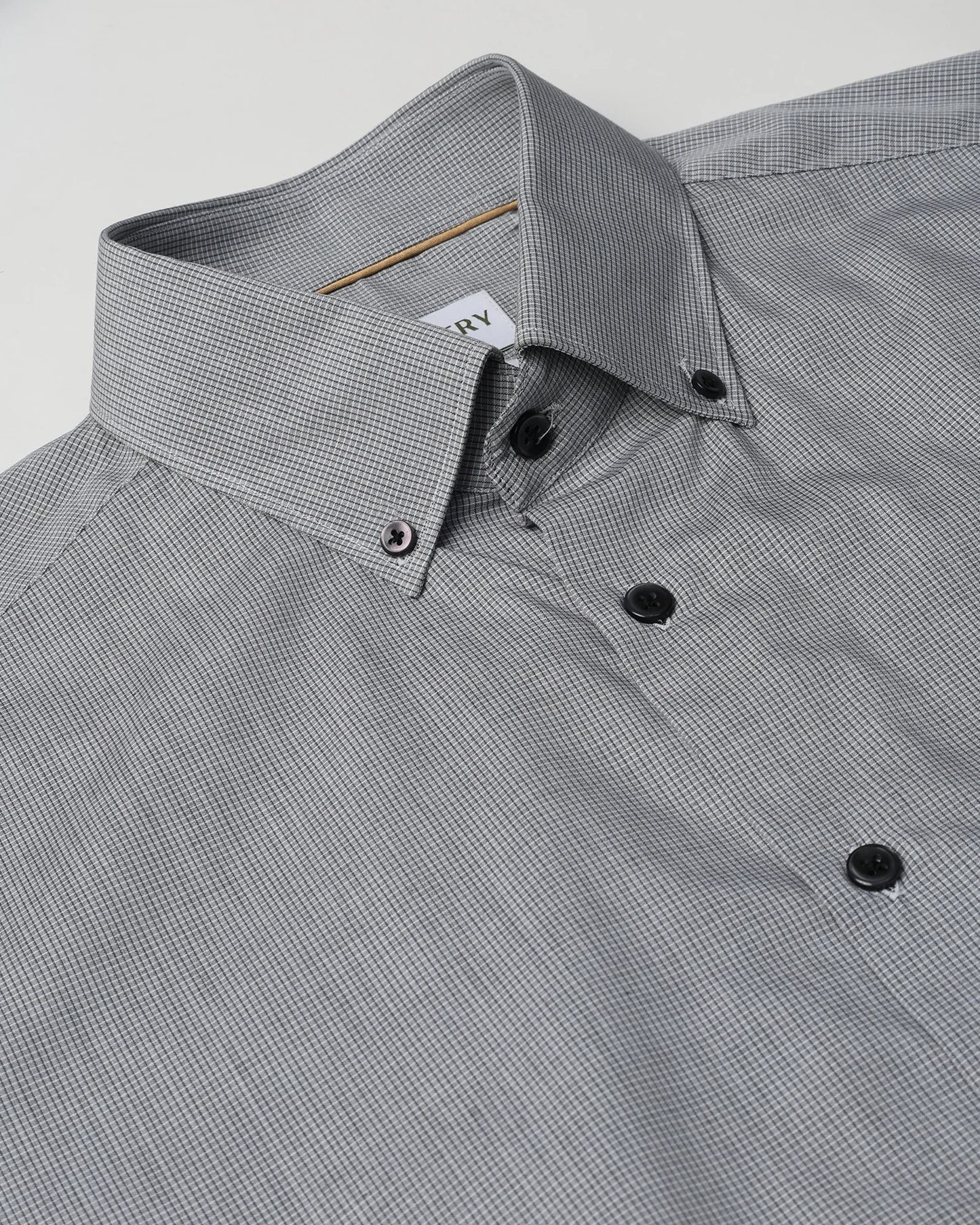 Graphite Micro Check Shirt