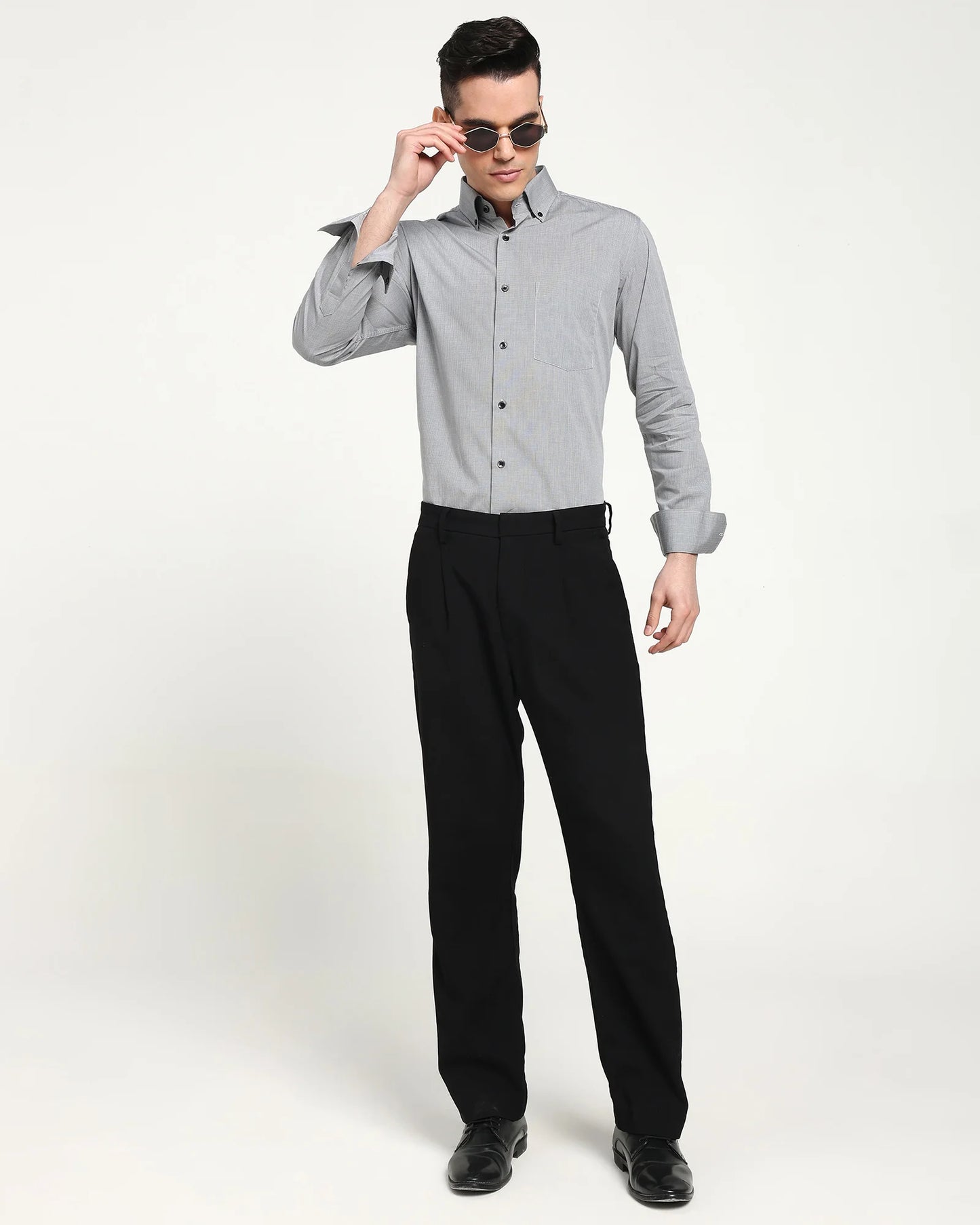 Graphite Micro Check Shirt