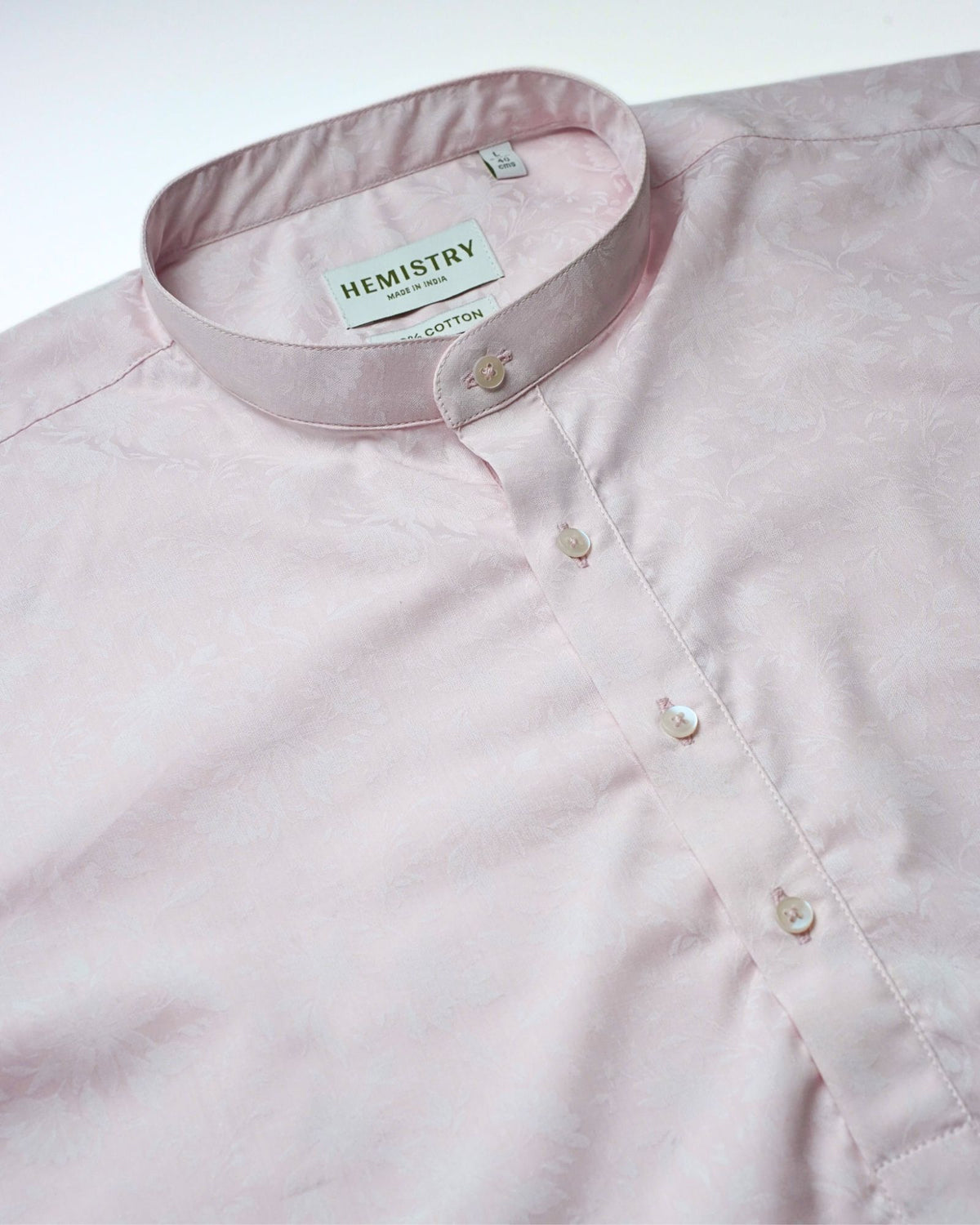 Gulbahar Pink Floral Short Kurta