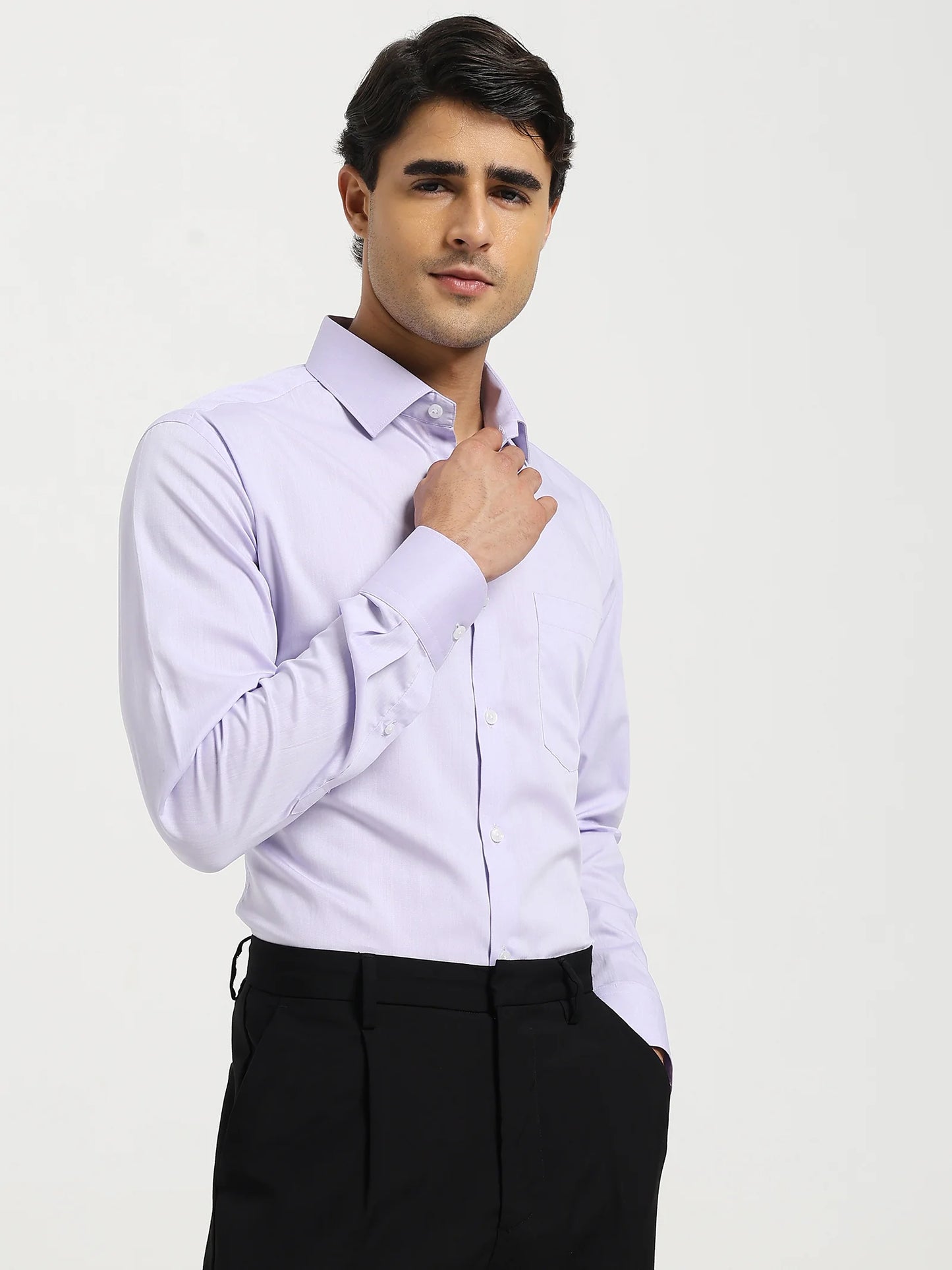 Mauve Herringbone Shirt