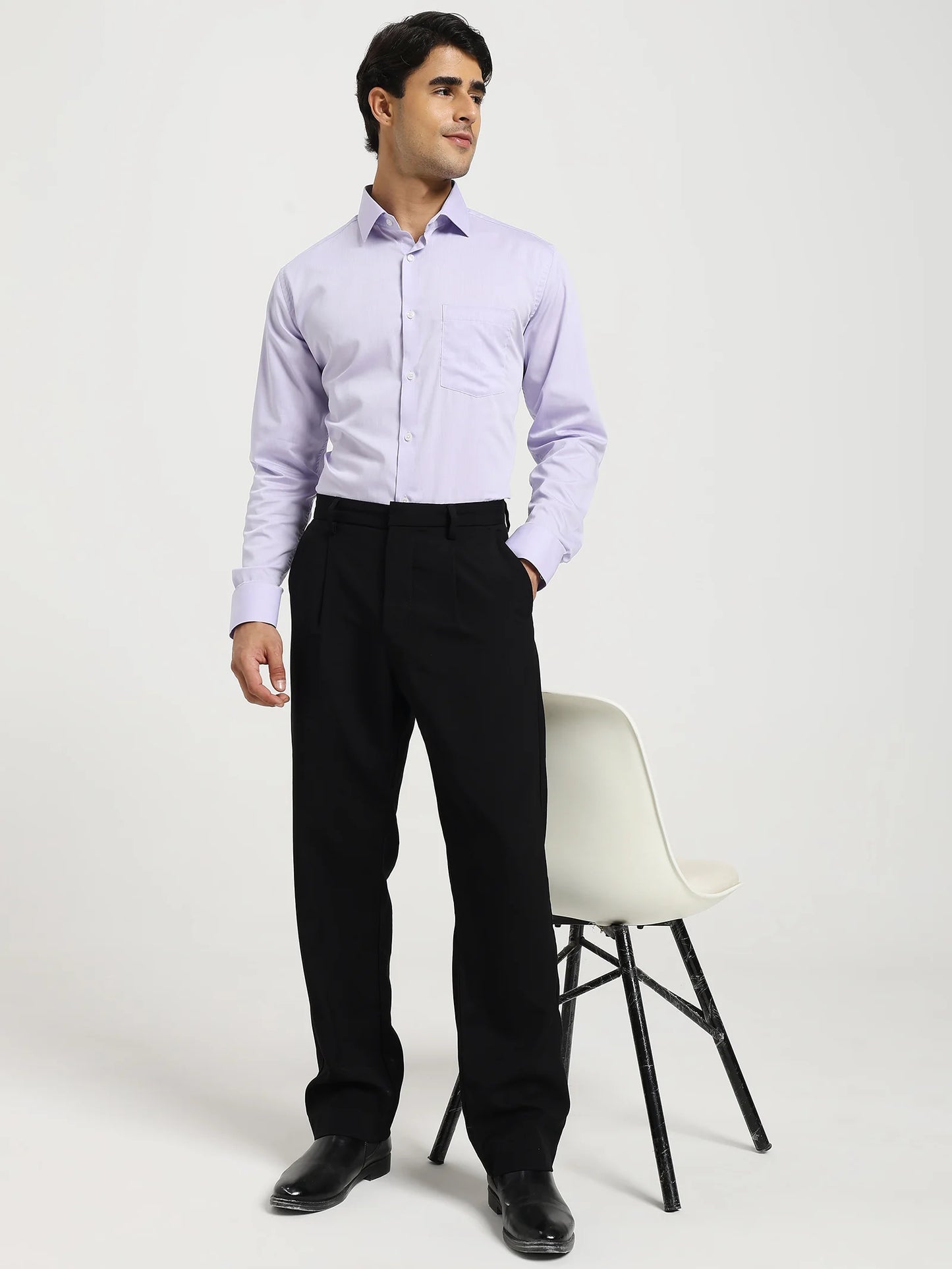 Mauve Herringbone Shirt