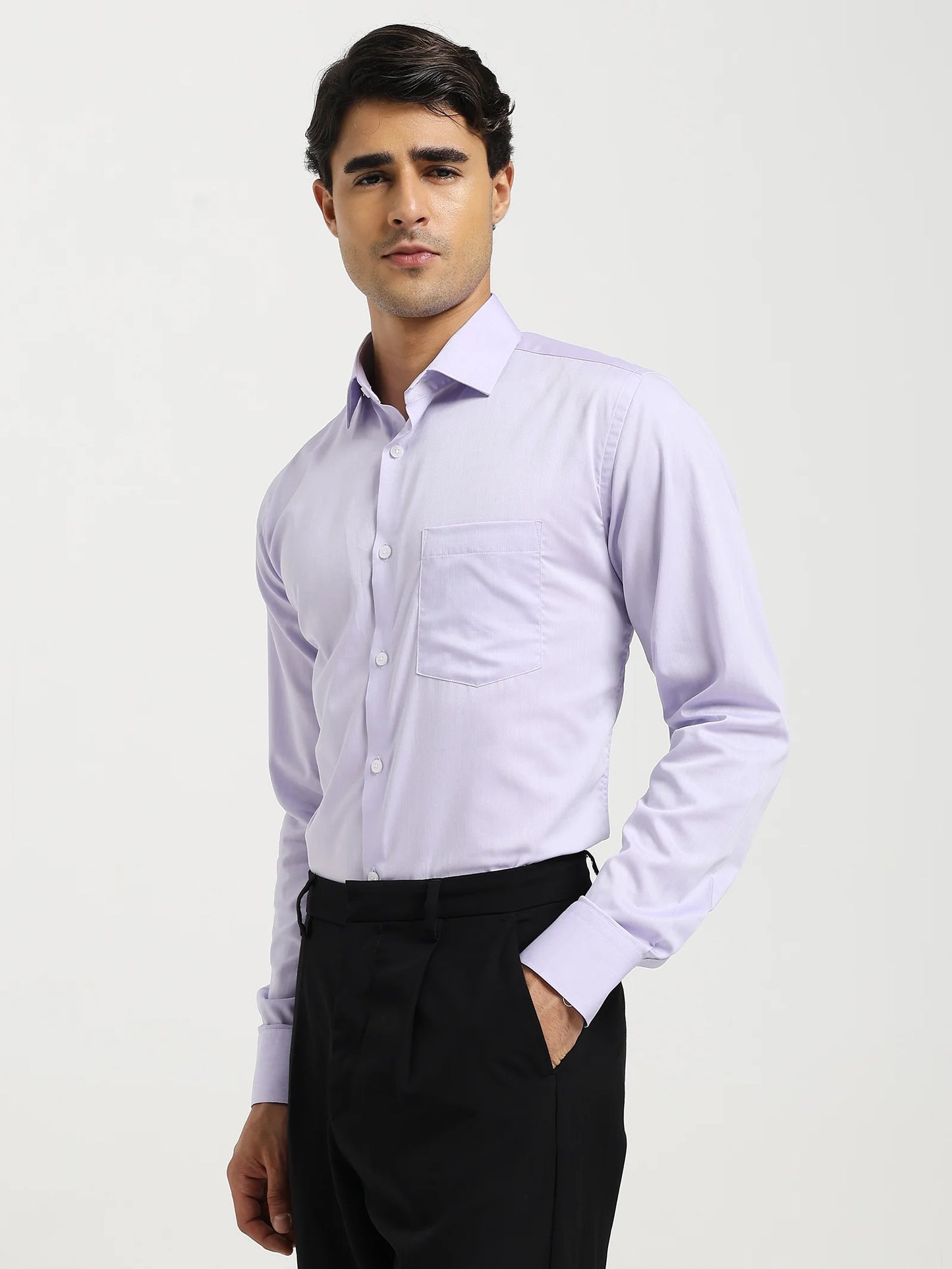 Mauve Herringbone Shirt