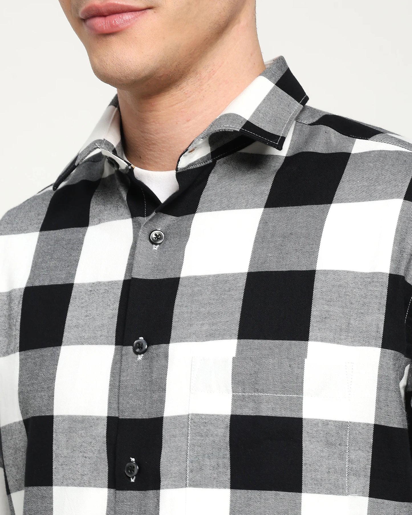 Monolith Graph Check Twill Shirt