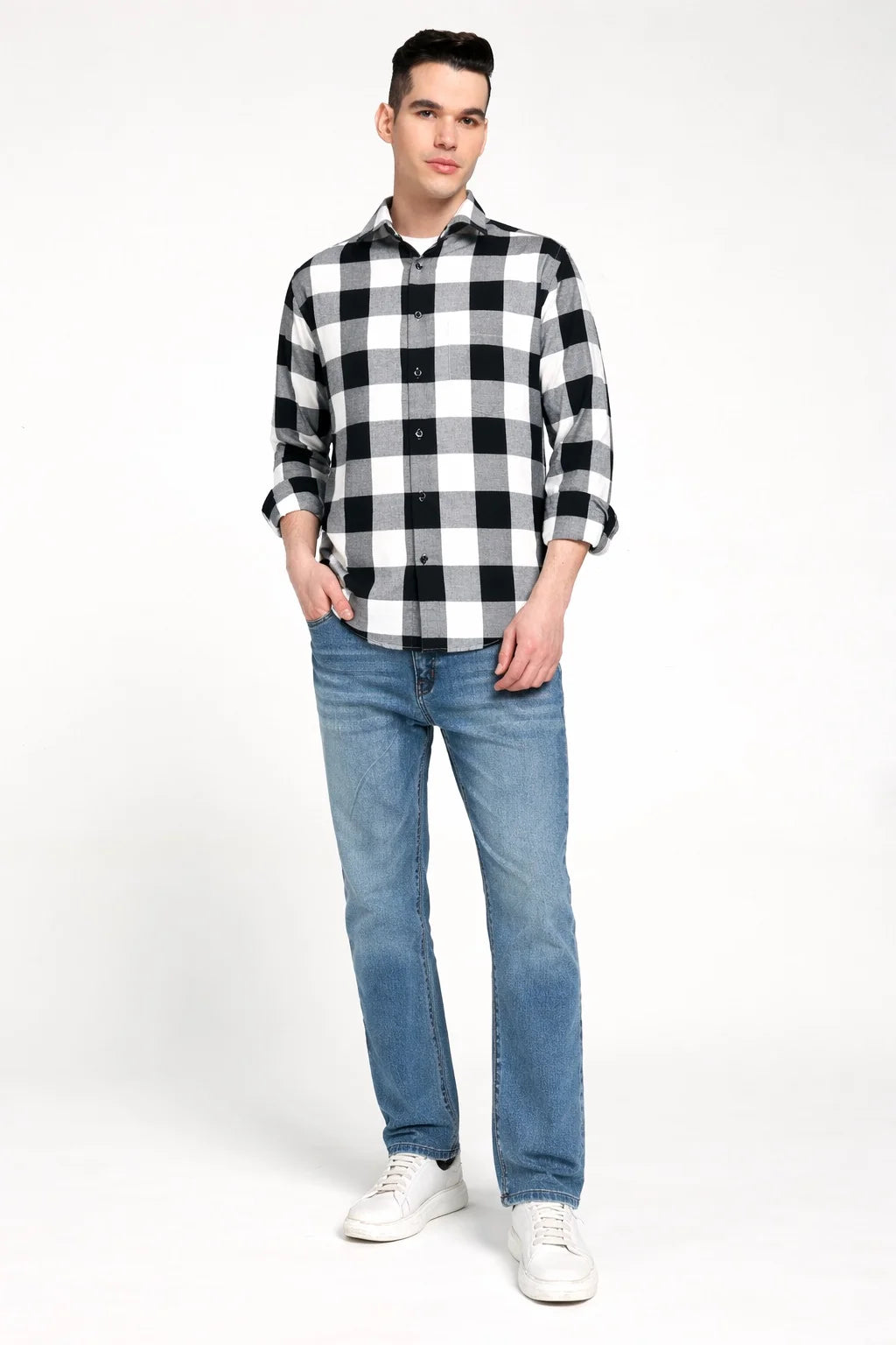Monolith Graph Check Twill Shirt
