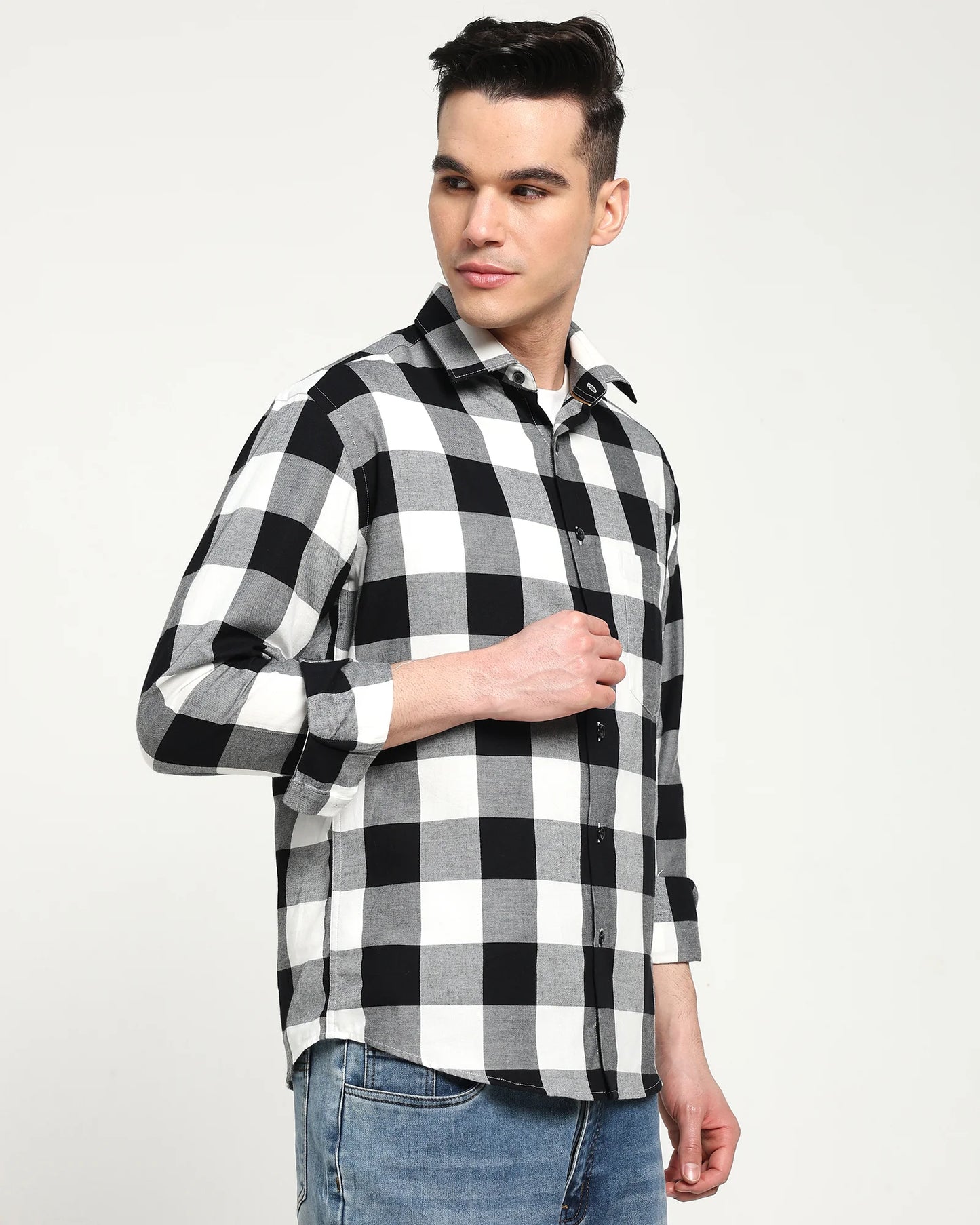 Monolith Graph Check Twill Shirt