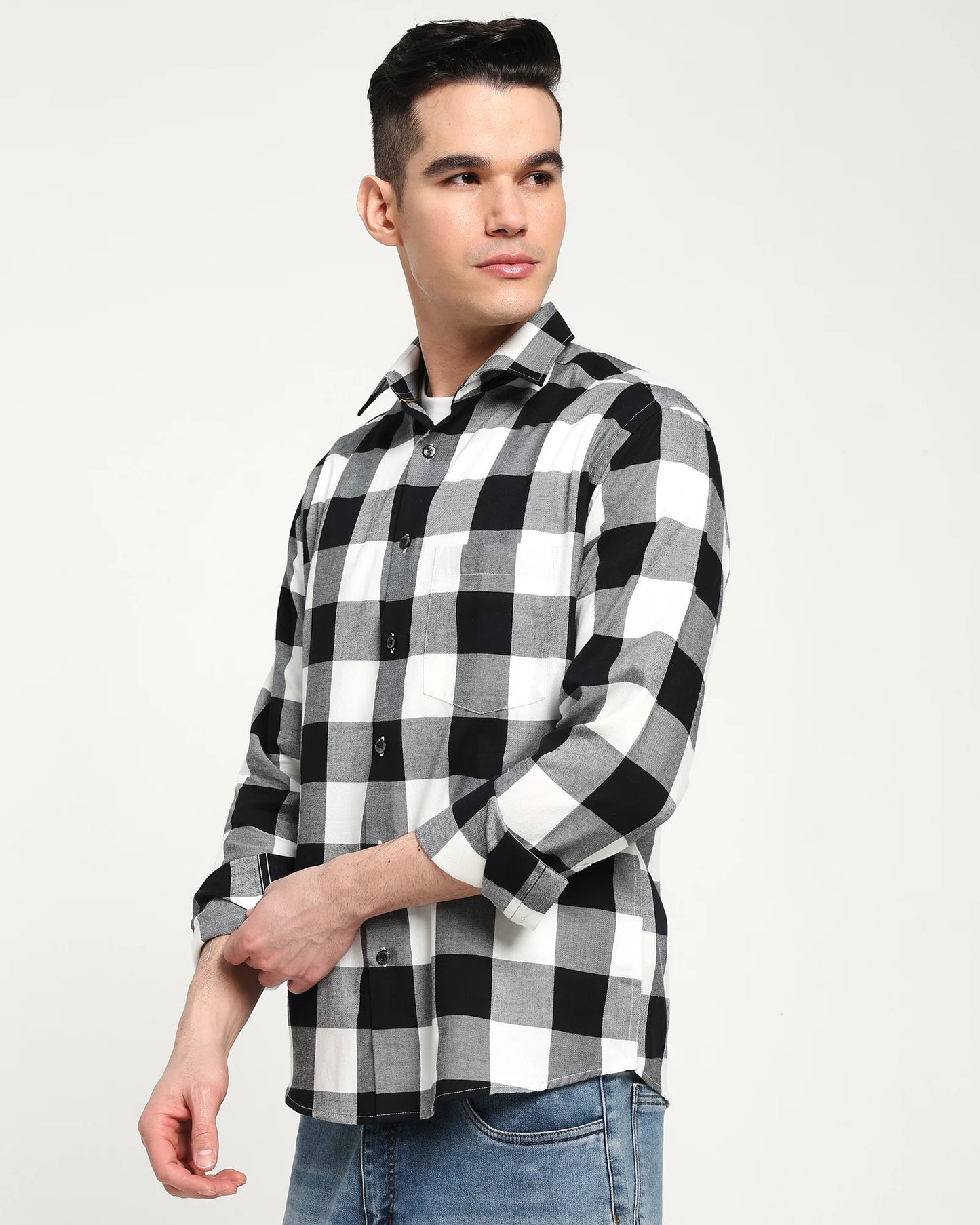 Monolith Graph Check Twill Shirt
