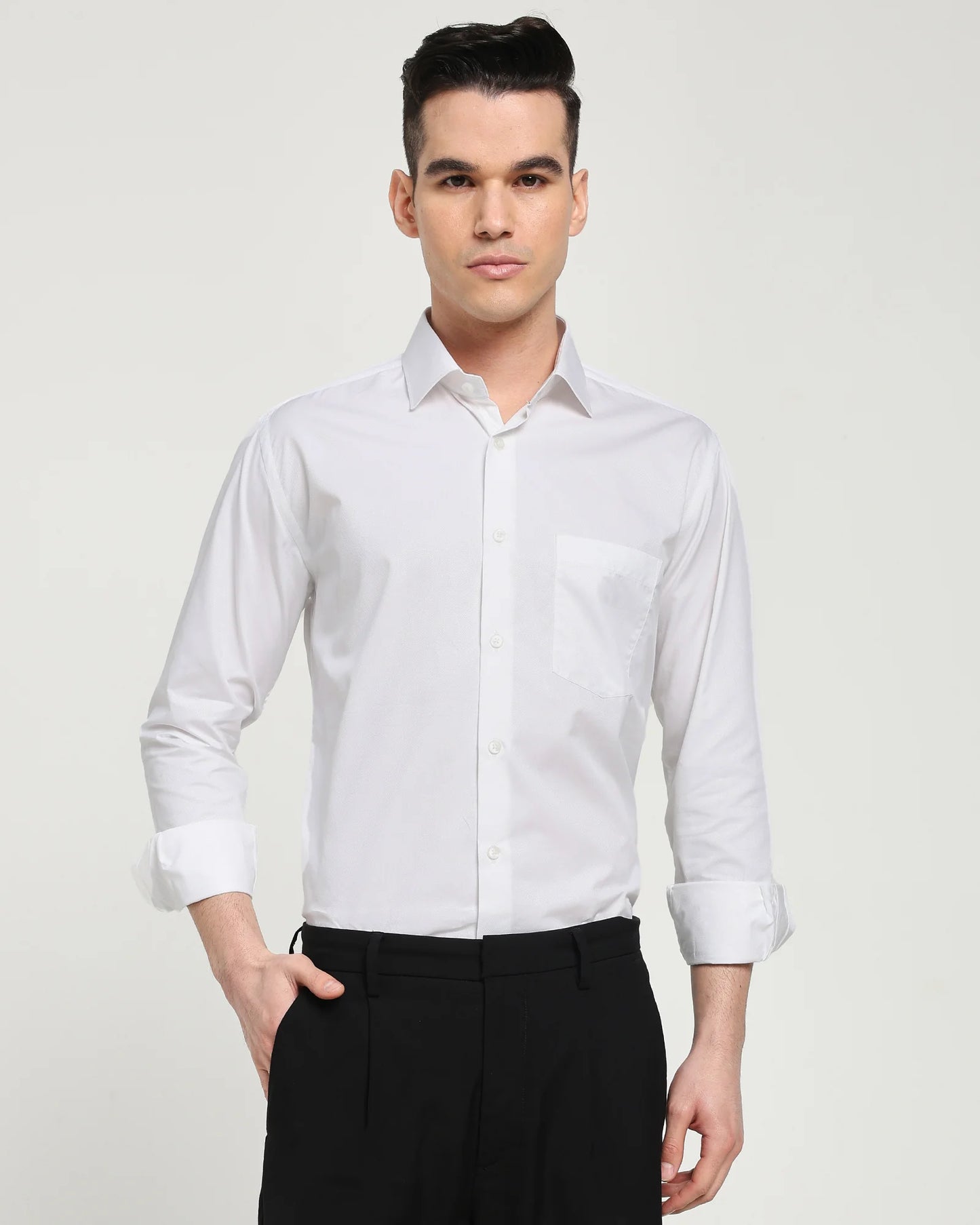 Moonwhite Ledger Textured Shirt