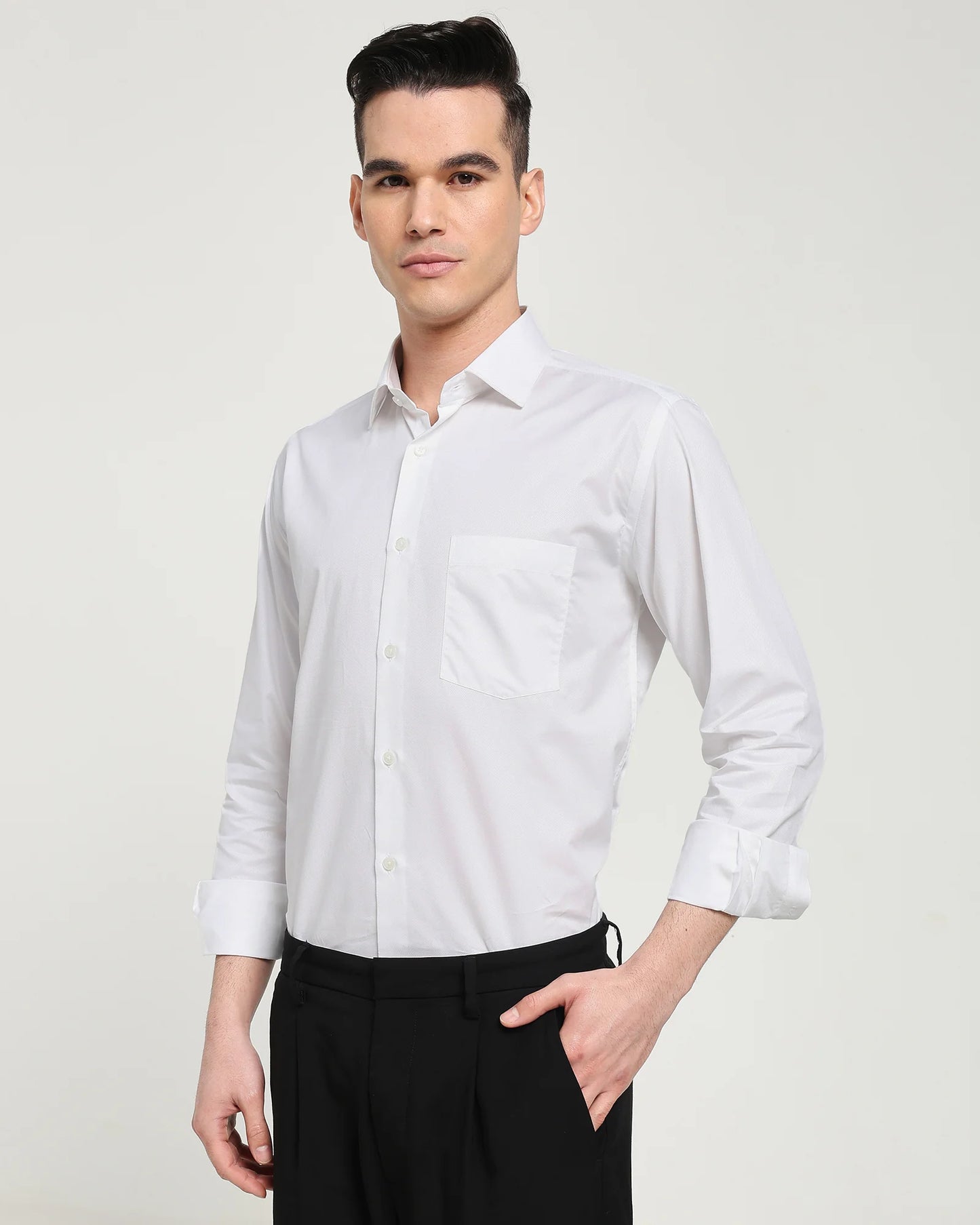 Moonwhite Ledger Textured Shirt