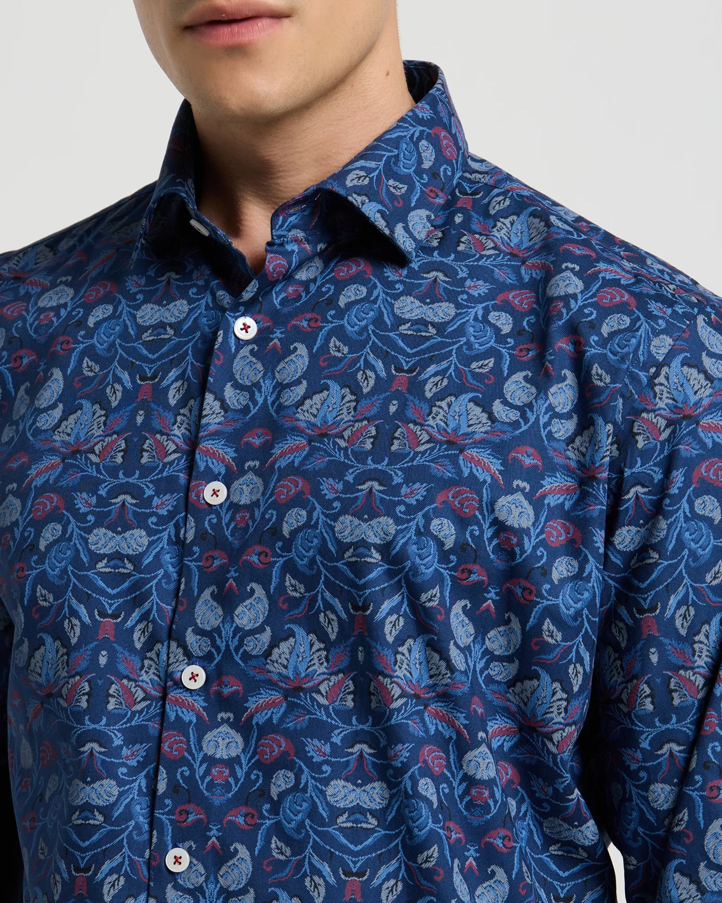 Nocturne Bloom Printed Cotton Shirt