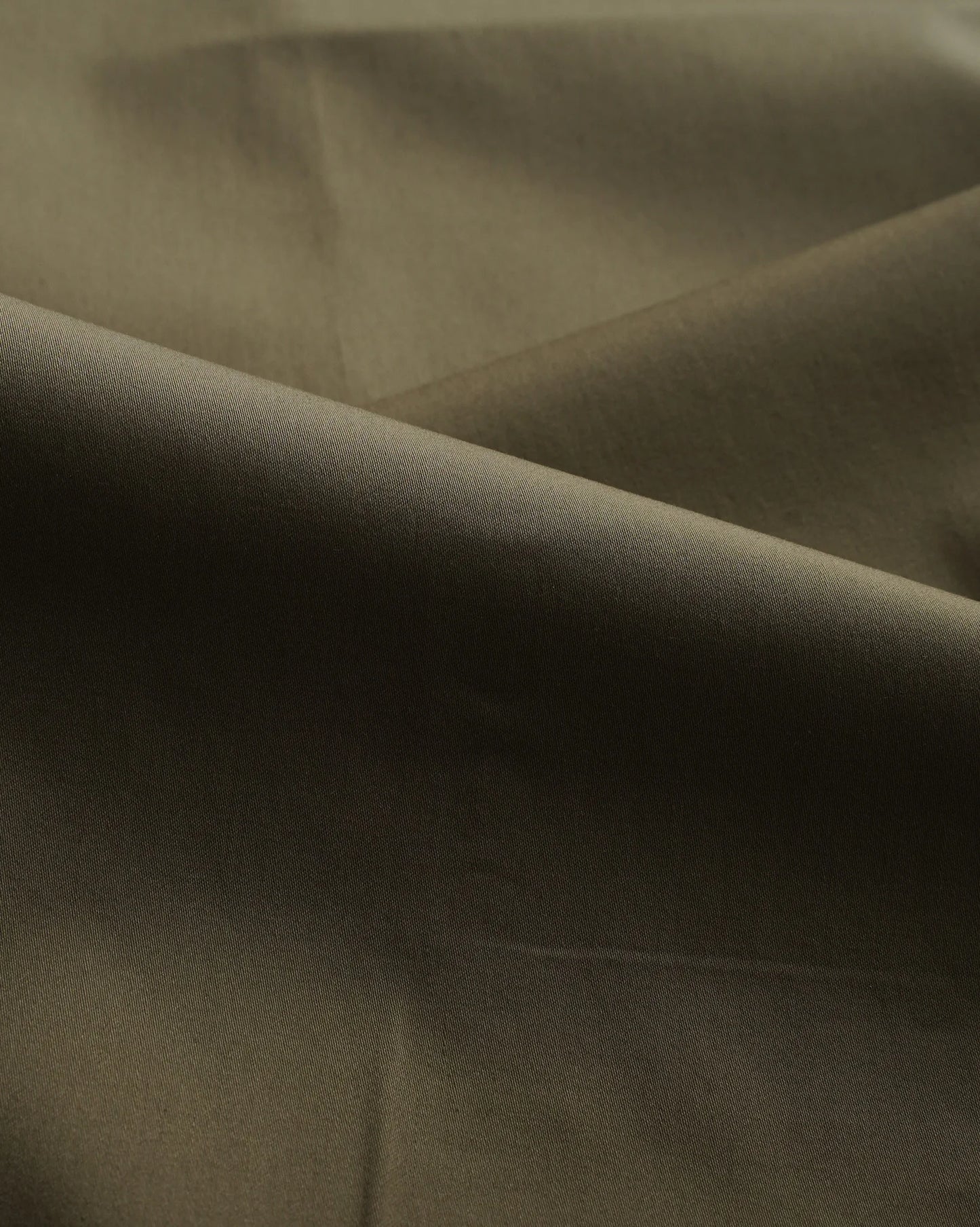 Olive Satin Giza Cotton Shirt