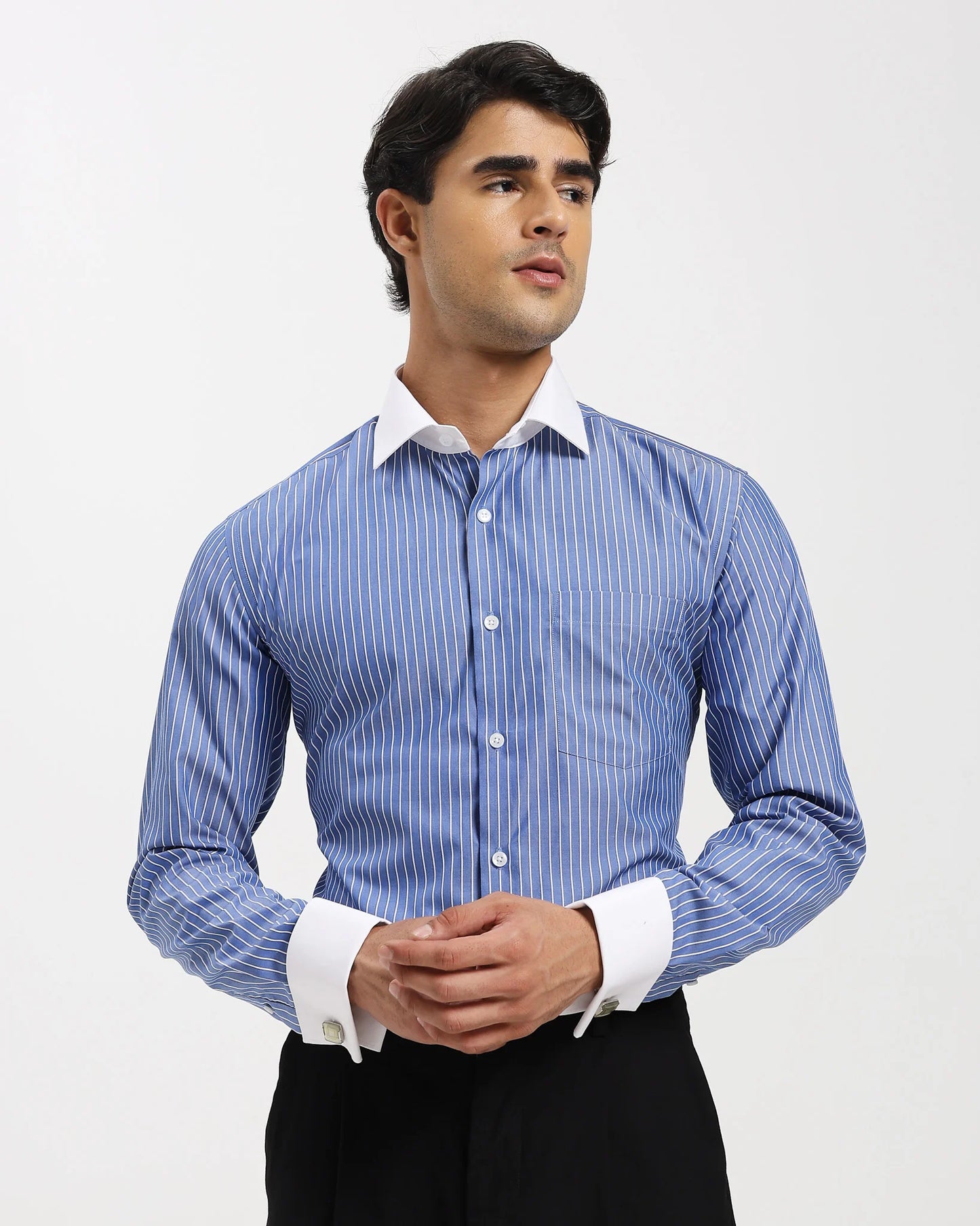 Regal Blue Stripe Shirt