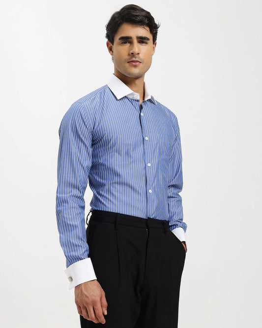 Regal Blue Stripe Shirt
