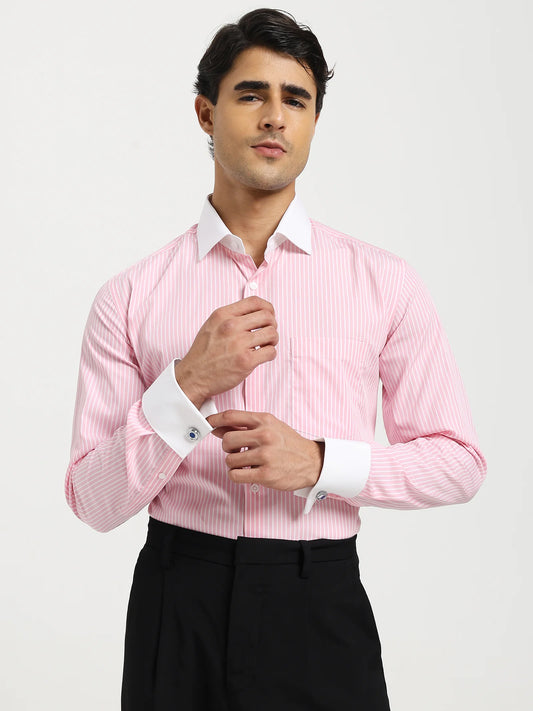 Rosé Royale Contrast Collar Shirt
