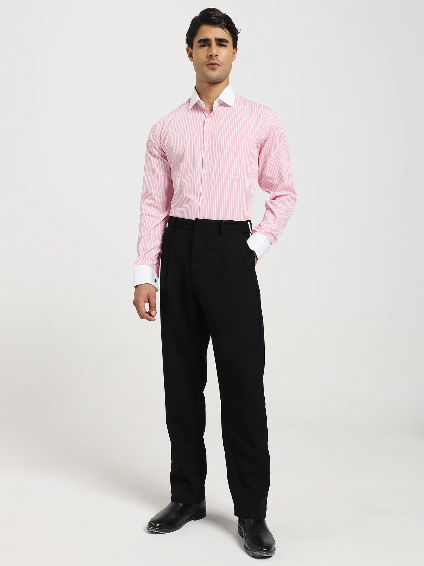 Rosé Royale Contrast Collar Shirt