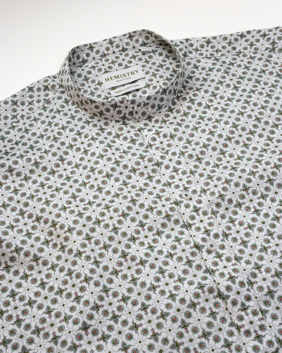 Sage Floral Jaali Short Kurta