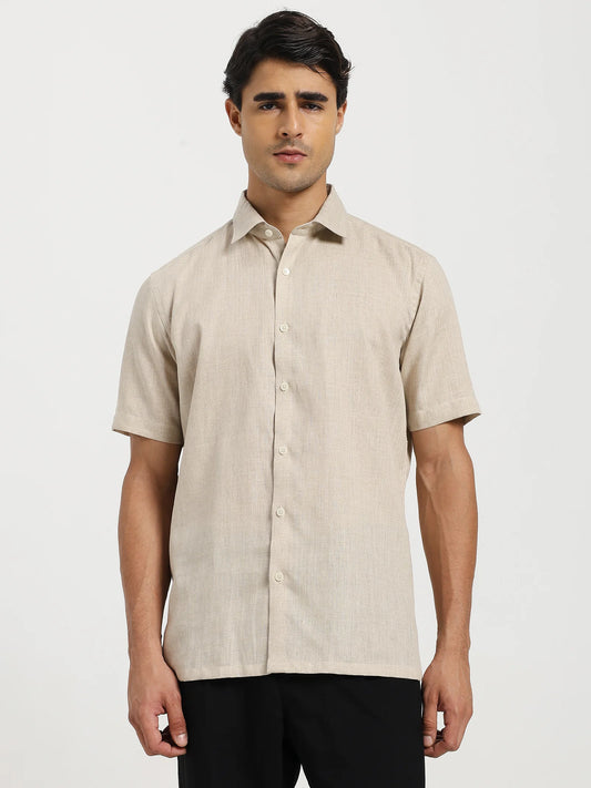 Sahara Beige Linen Shirt