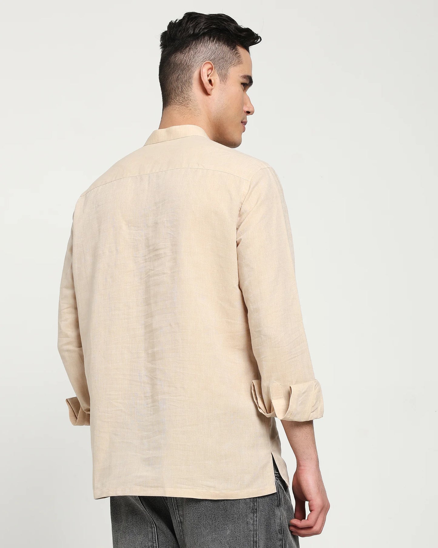 Sundune Cotton Linen Short Kurta